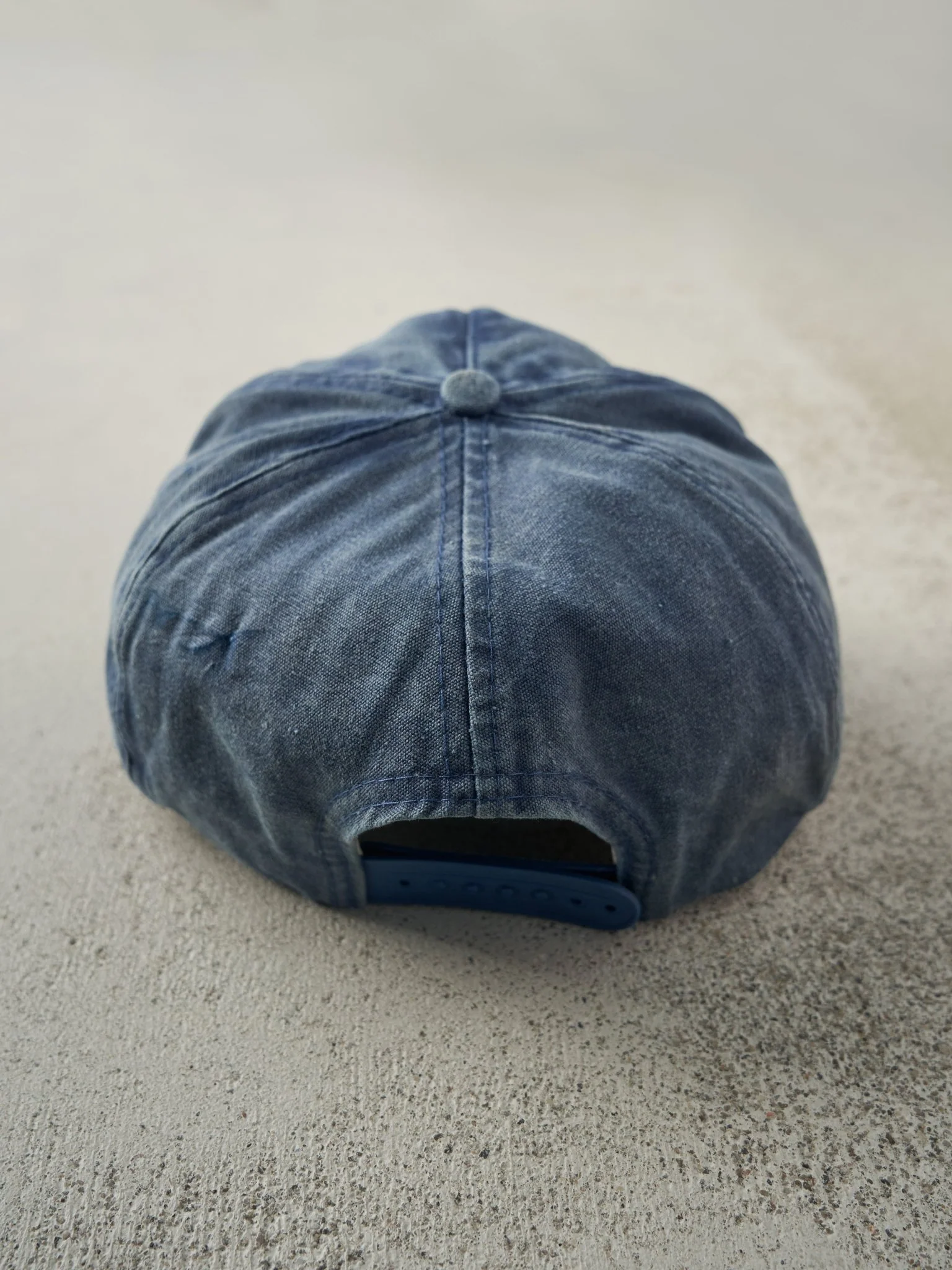 Vintage 90s Blue Finning Snapback Hat - Image 3