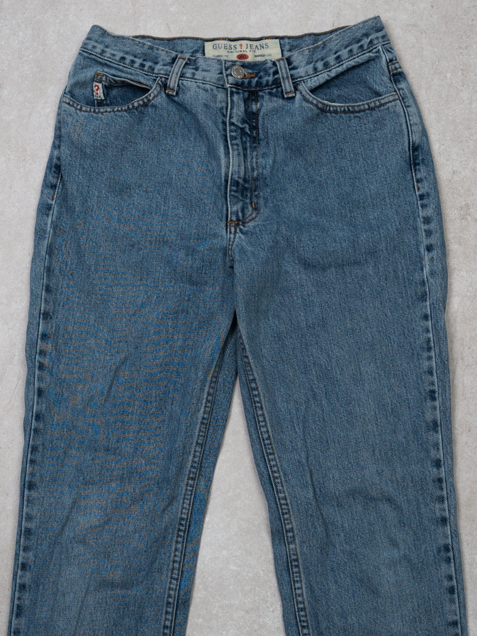 Vintage 90s Blue Guess Jeans (26 x 30) - Image 2