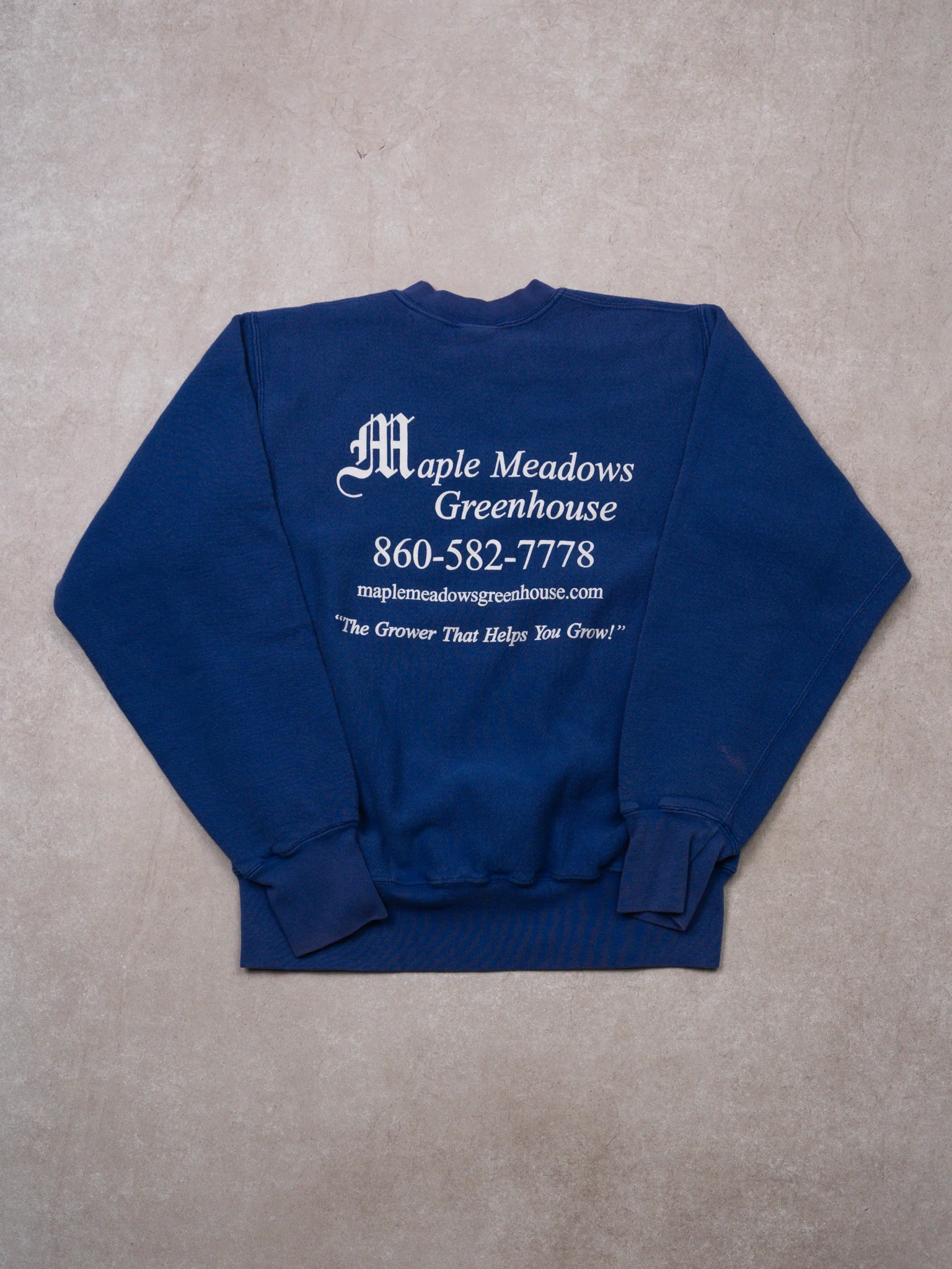 Vintage 90s Blue Maple Meadows Greenhouse Crewneck (M) - Image 3