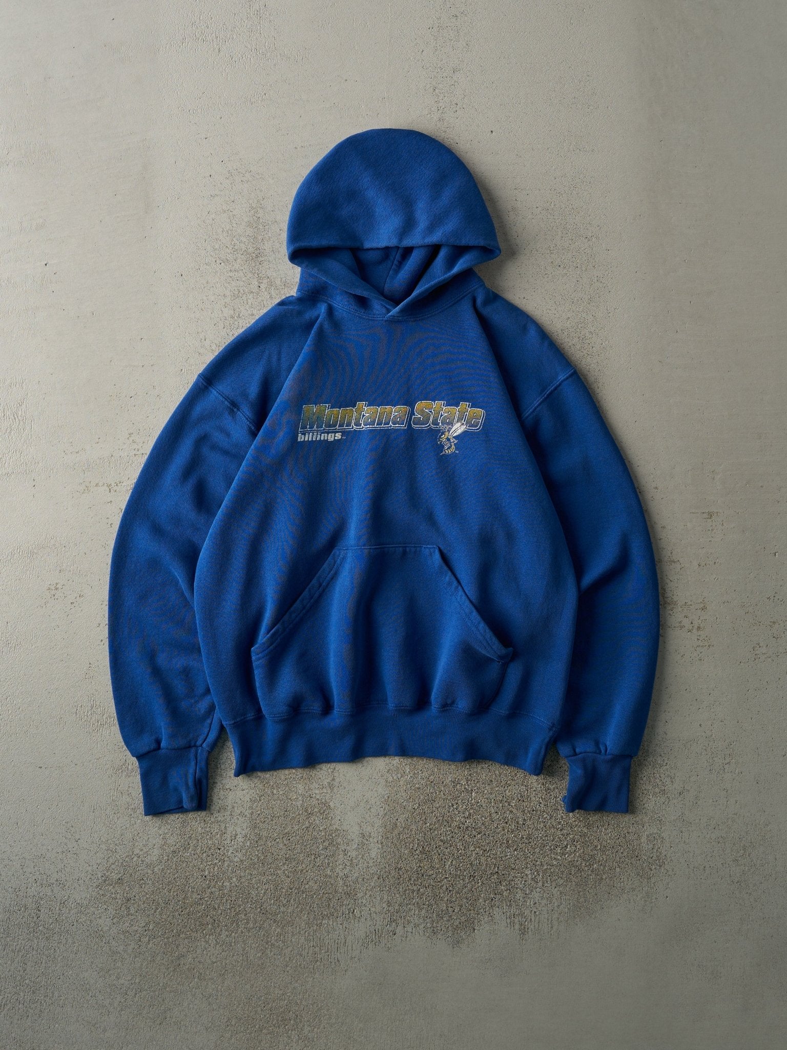 Vintage 90s Blue Montana State Billings Hoodie (M)