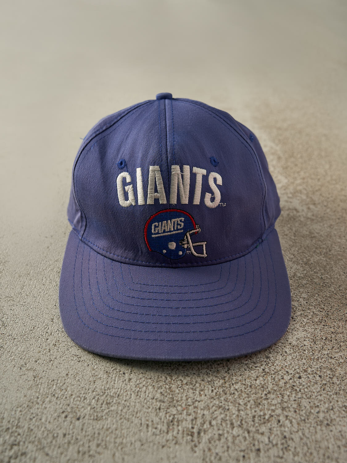Vintage 90s Blue New York Giants Embroidered Snapback Hat