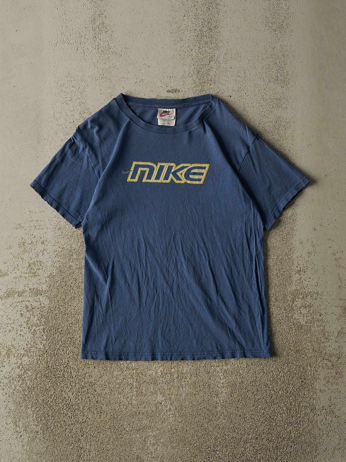 Vintage 90s Blue Nike Logo Tee (XS/S)