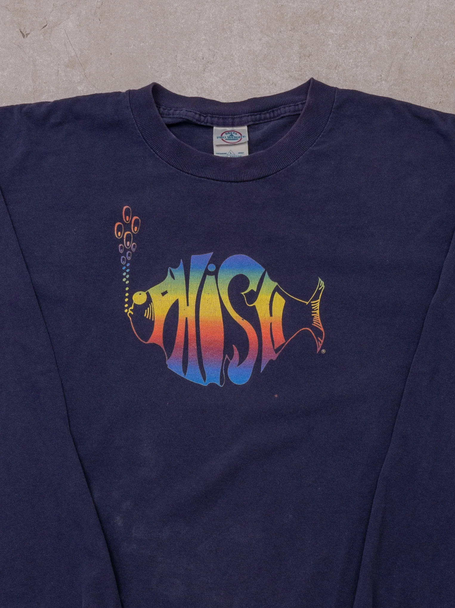 Vintage 90s Blue Phish Tour Long Sleeve - Image 2