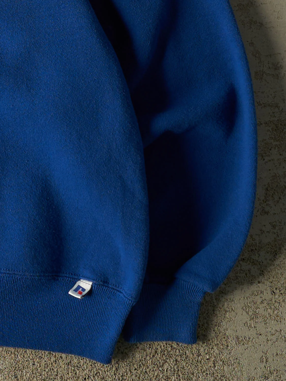 Vintage 90s Blue Russell Athletic Blank Crewneck (M) - Image 4