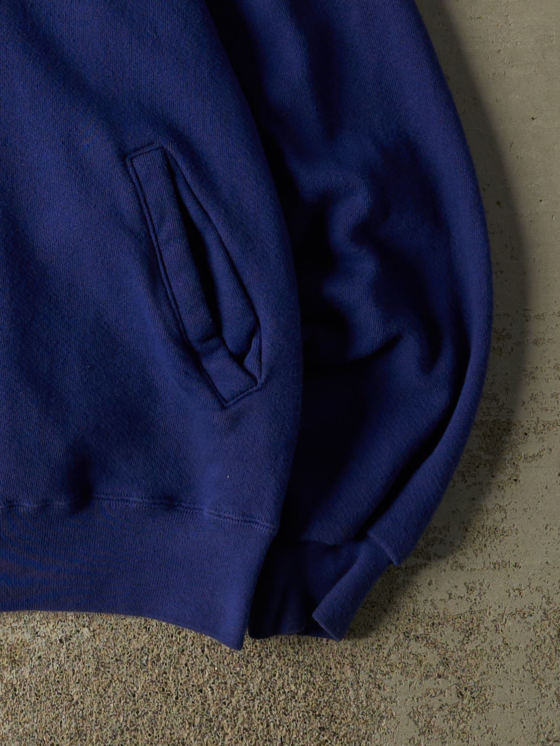Vintage 90s Blue Russell Athletic x LL Bean Zip Up Sweater (L/XL) - Image 4