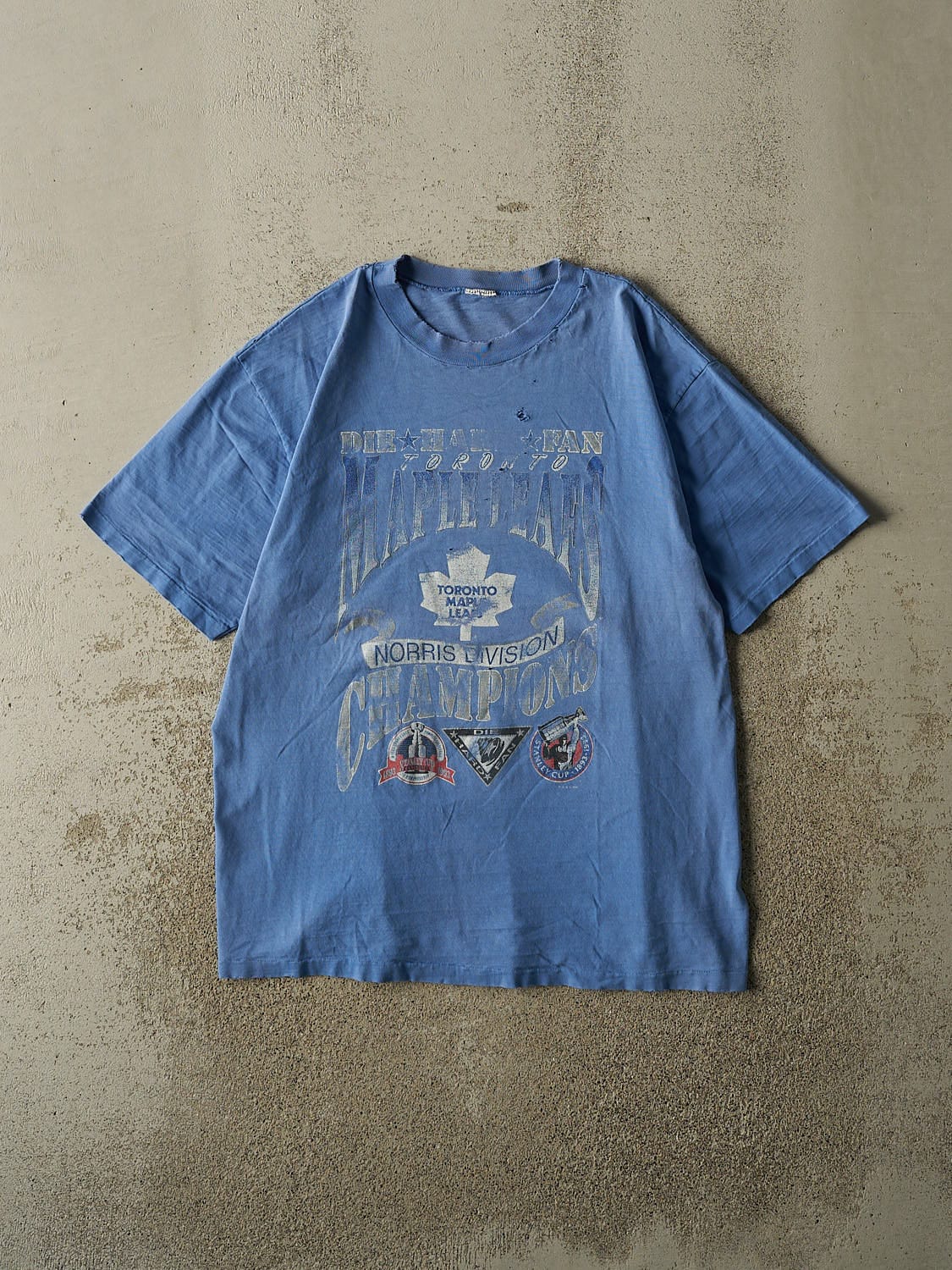Vintage 90s Blue Toronto Maple Leafs Single Stitch Tee (L)