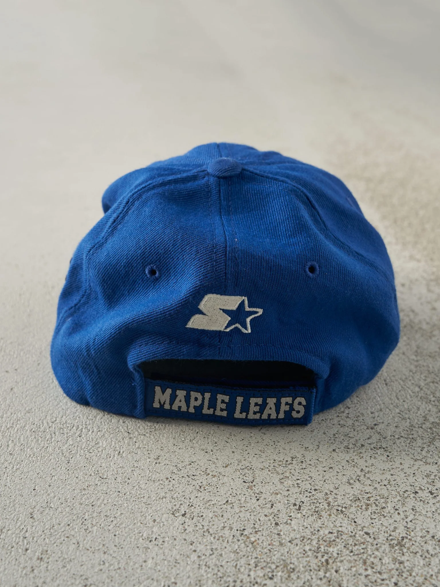 Vintage 90s Blue Toronto Maple Leafs Velcro Hat - Image 3