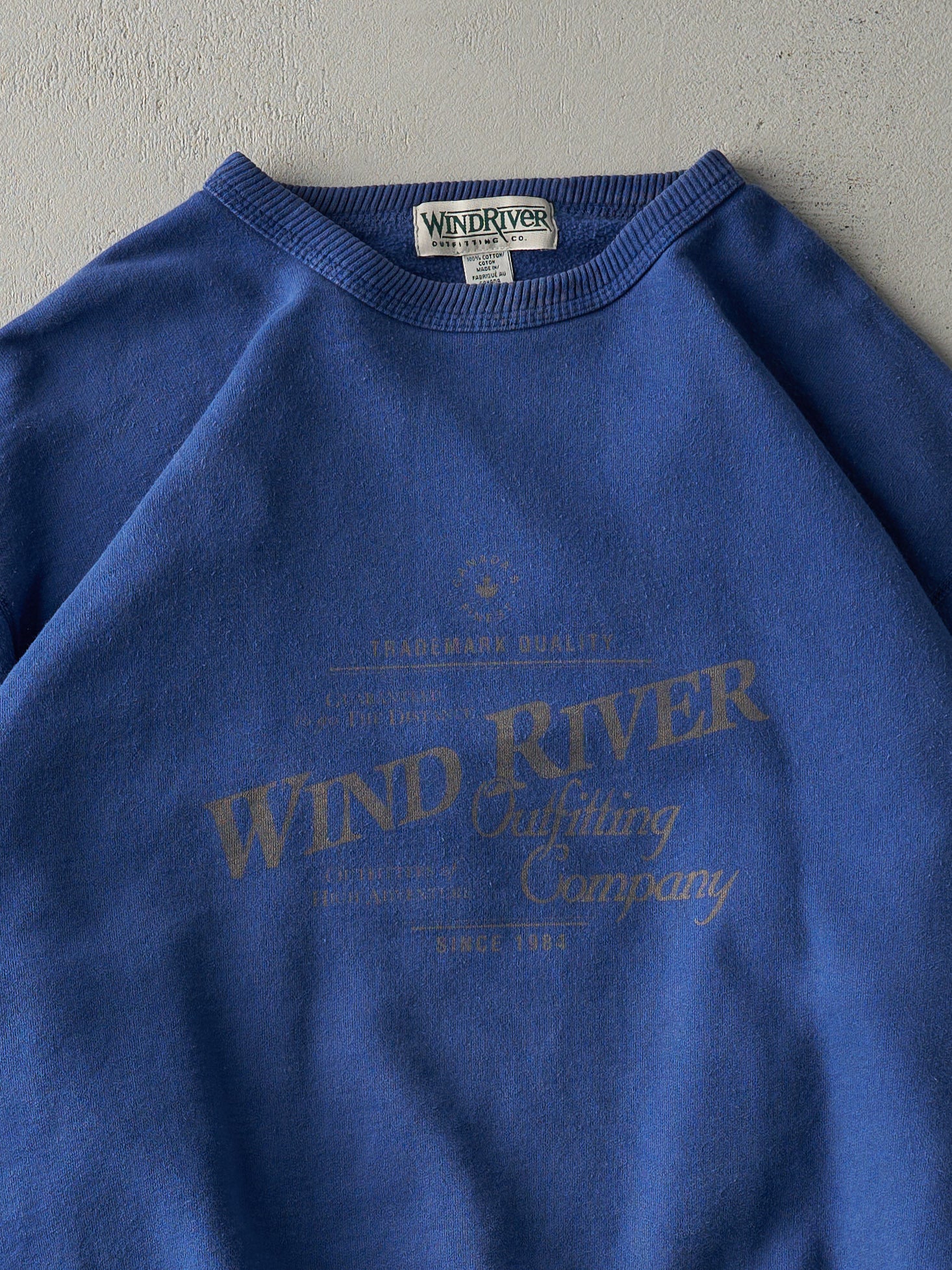 Vintage 90s Blue Wind River Crewneck (L) - Image 2