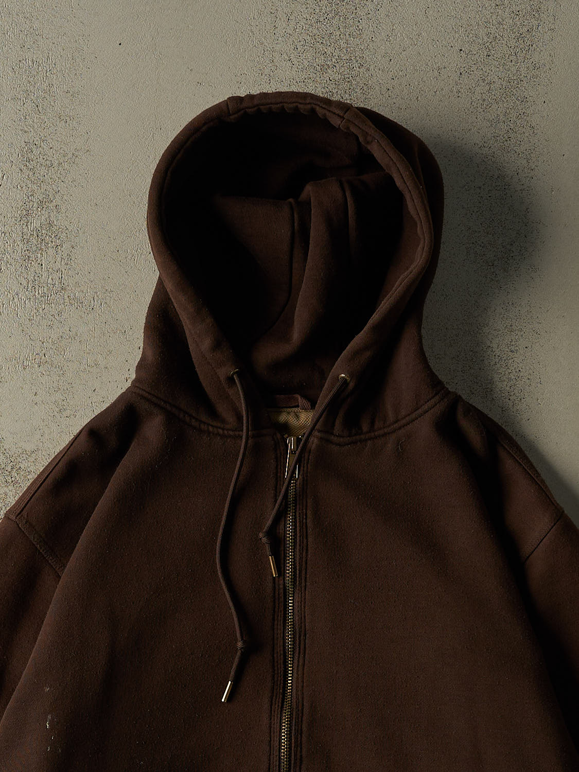 Vintage 90s Brown Cabela's Heavyweight Zip Up Hoodie (XL/XXL) - Image 2