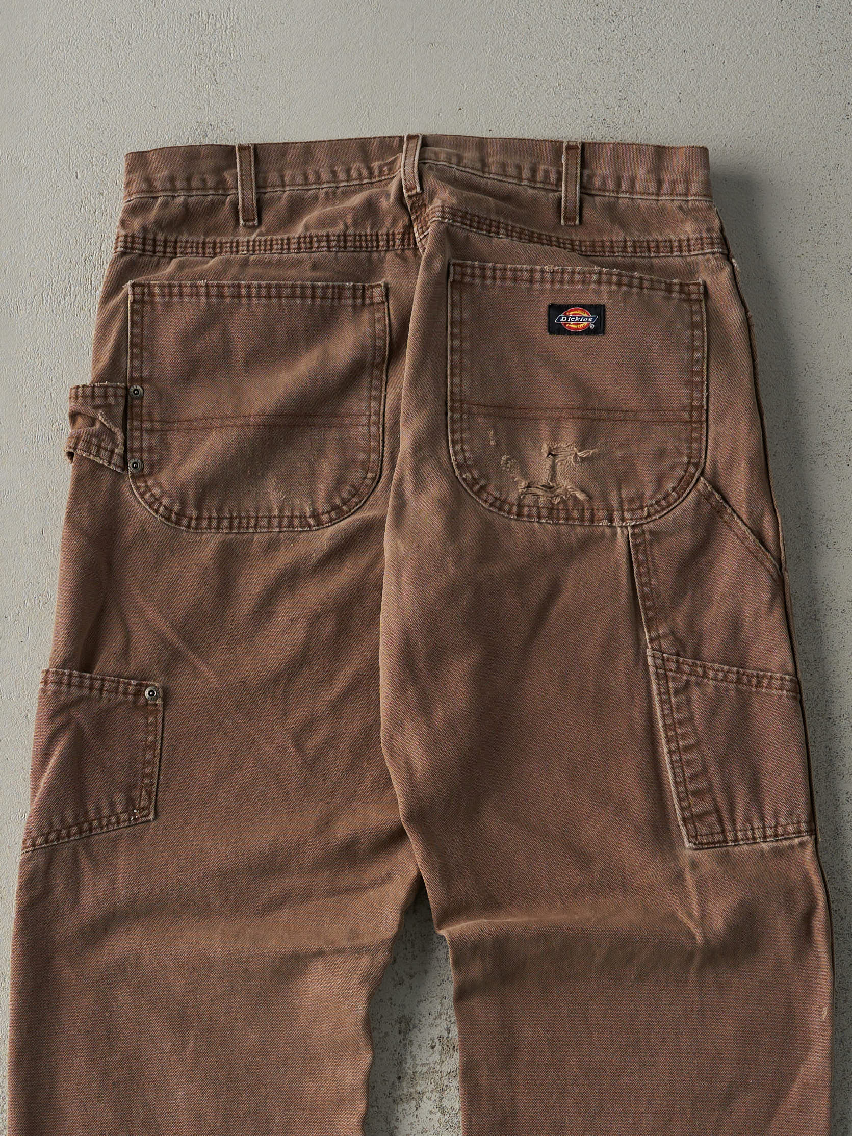 Vintage 90s Brown Dickies Carpenter Pants (32x31) - Image 5