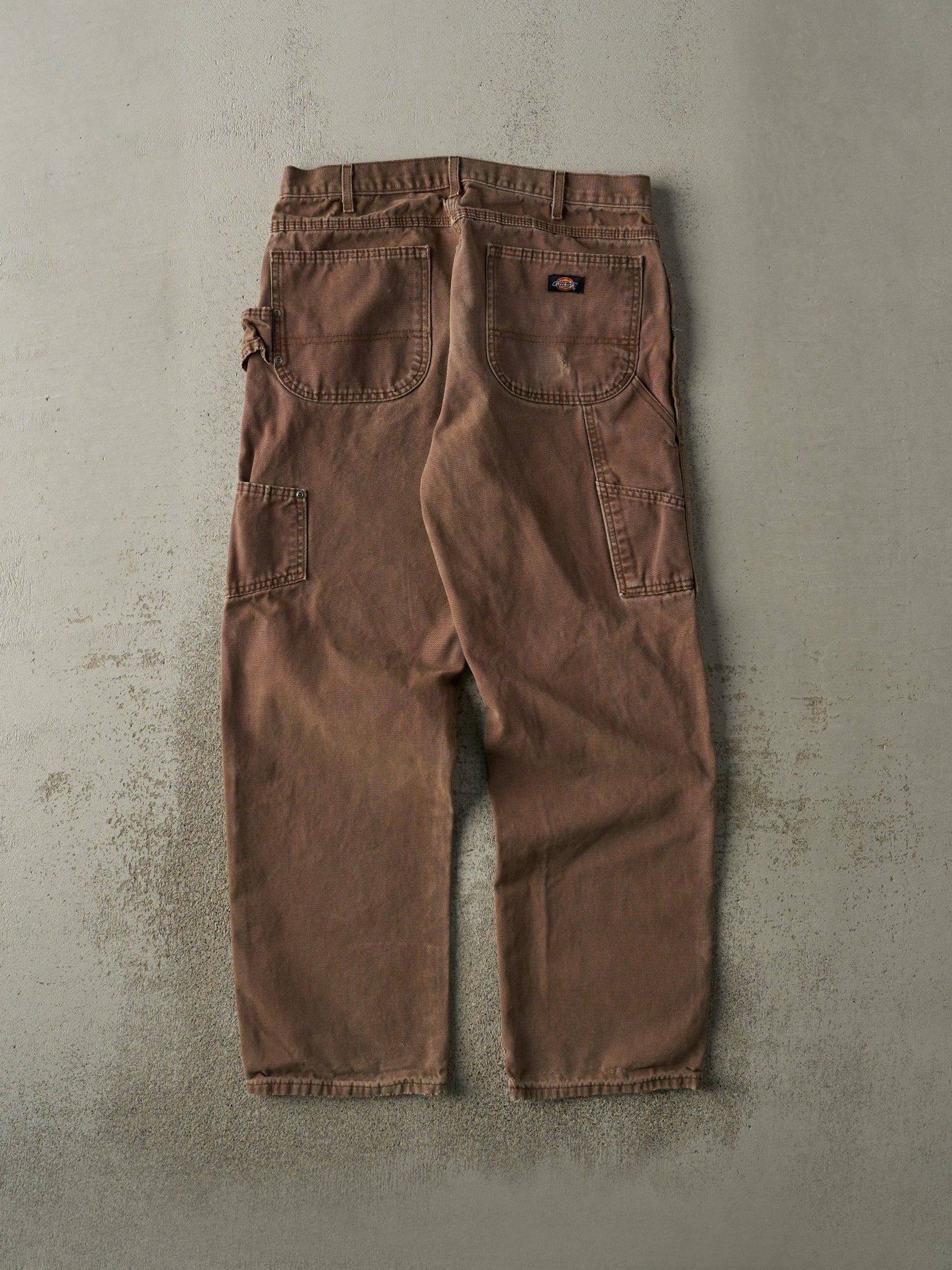 Vintage 90s Brown Dickies Carpenter Pants (33.5x31) - Image 3