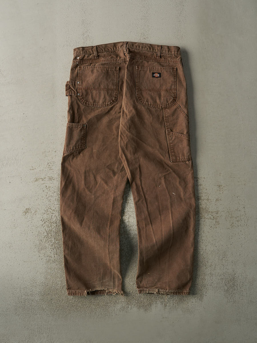 Vintage 90s Brown Dickies Carpenter Pants (38x32) - Image 3
