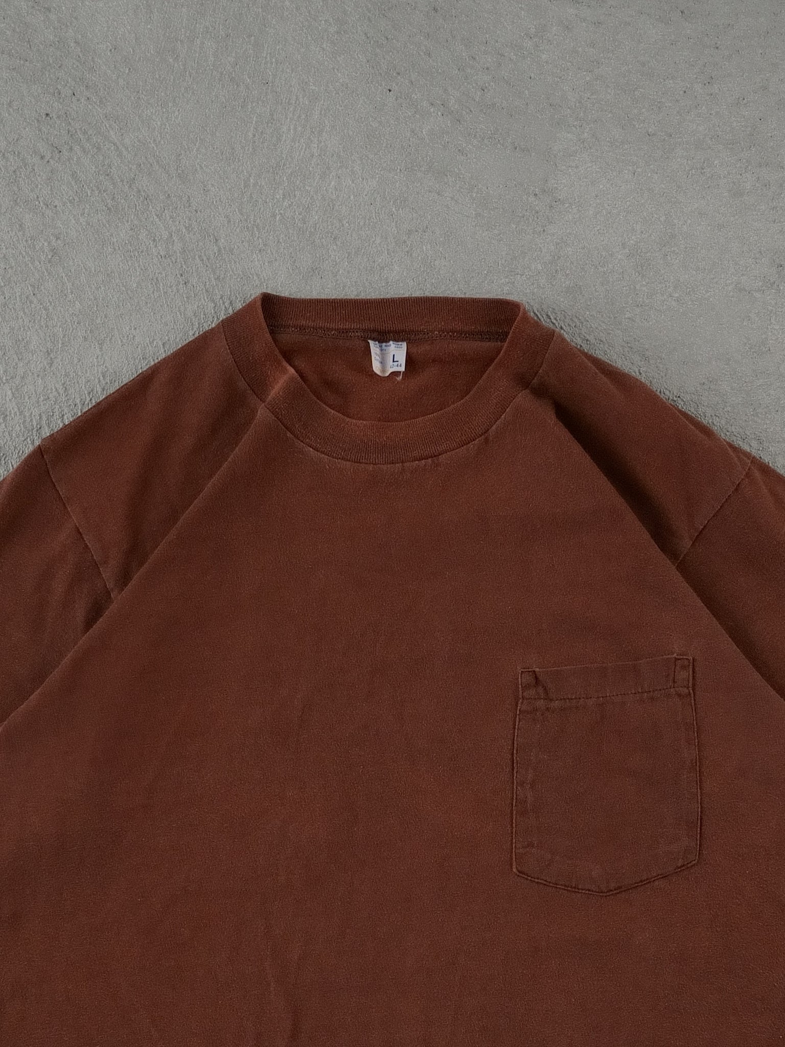 Vintage 90s Brown JC Penny Blank Tee (S) - Image 2