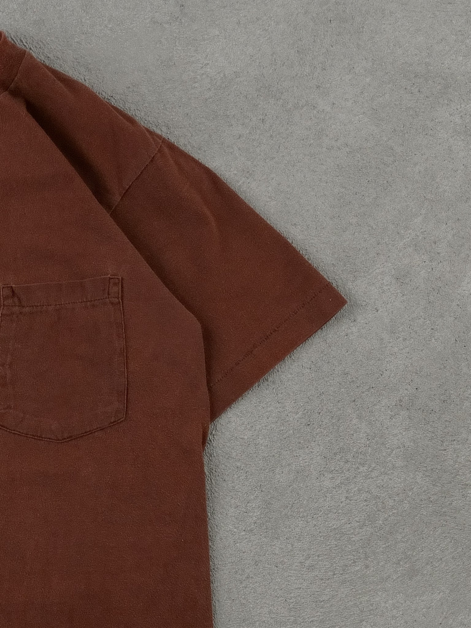 Vintage 90s Brown JC Penny Blank Tee (S) - Image 3