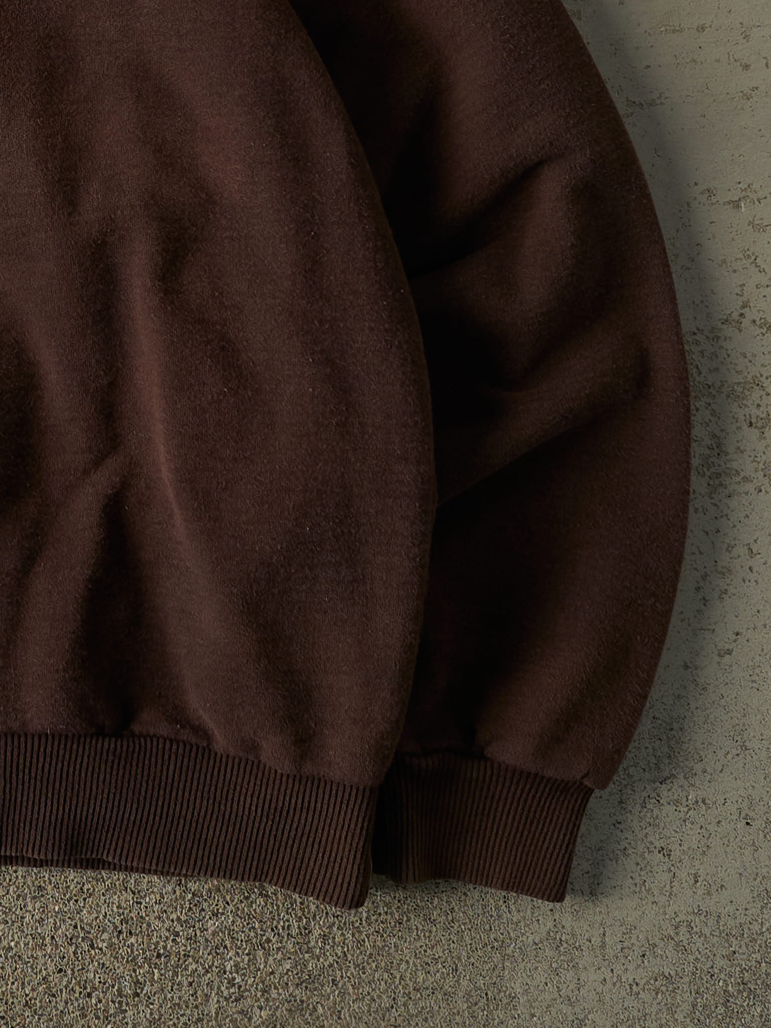 Vintage 90s Sun Faded Brown Non-Fiction Blank Crewneck (XL) - Image 3
