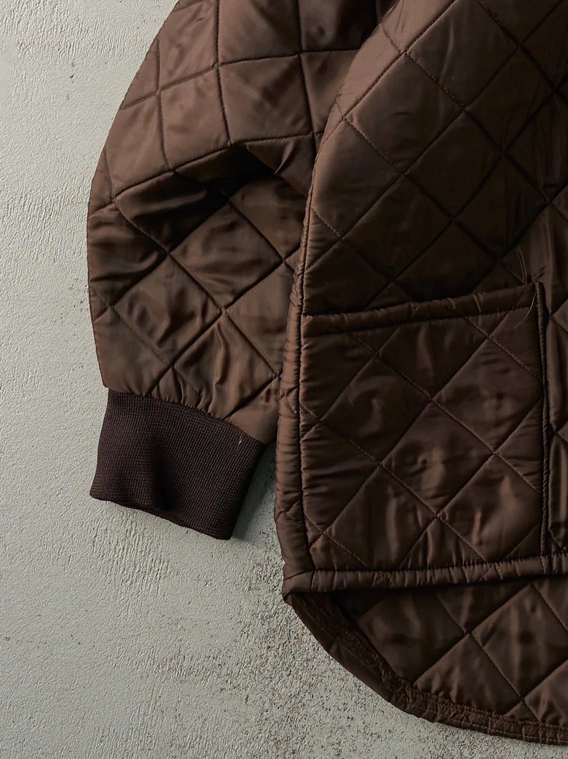 Vintage 90s Brown Nylon Liner Style Jacket (L/XL) - Image 4
