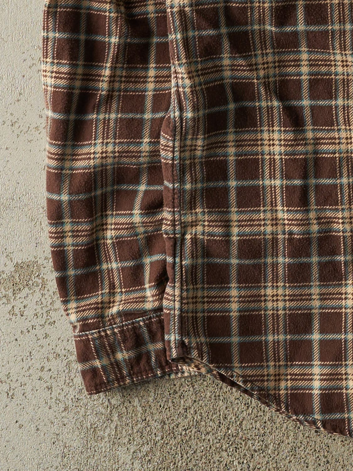 Vintage Y2K Brown Polo Ralph Lauren Plaid Button Up Long Sleeve (XL/XXL) - Image 3