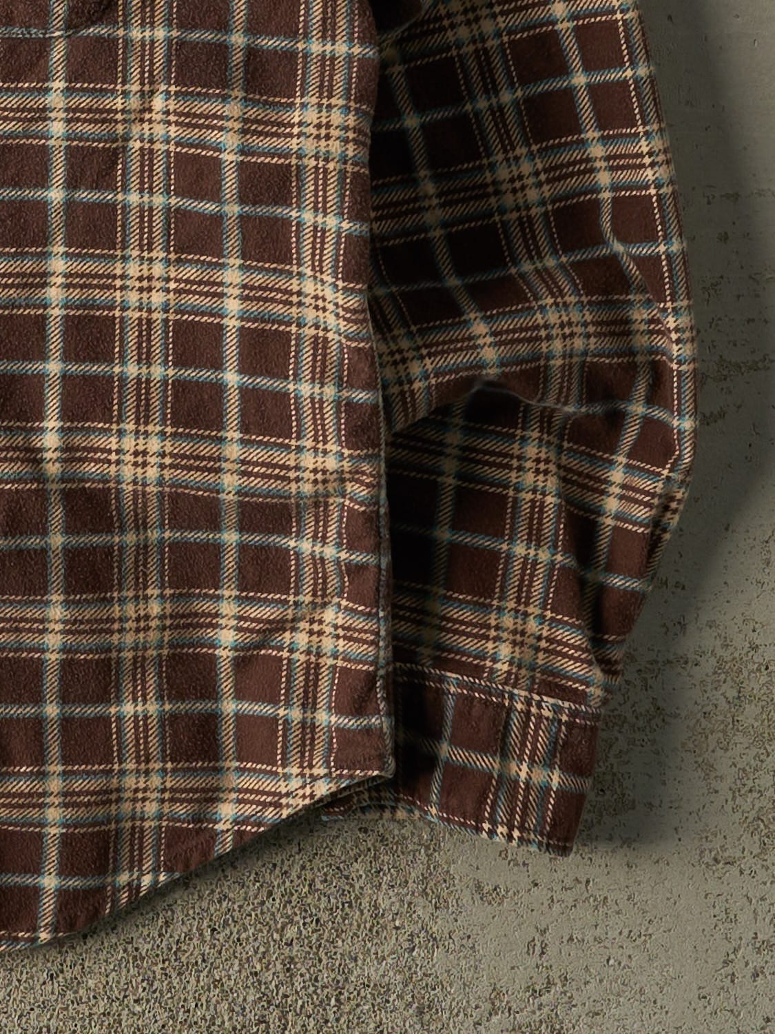 Vintage Y2K Brown Polo Ralph Lauren Plaid Button Up Long Sleeve (XL/XXL) - Image 4