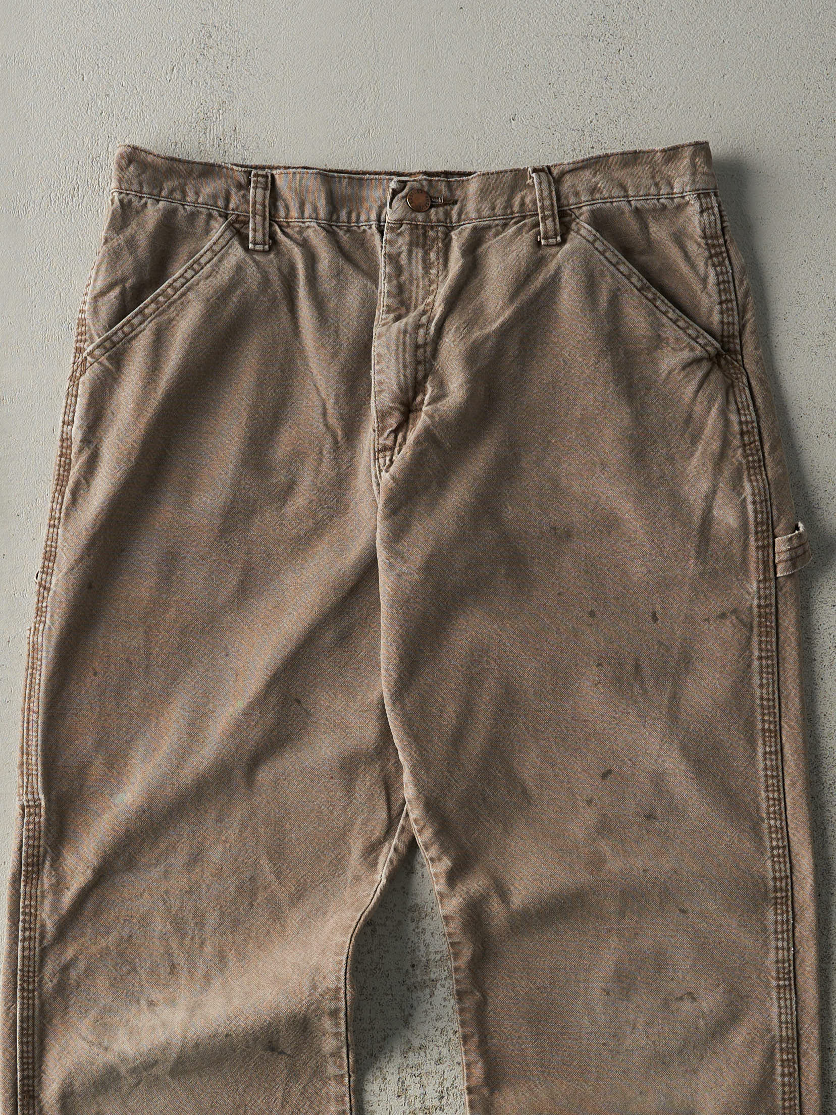 Vintage 90s Brown Rustler Carpenter Pants (32.5x27) - Image 3