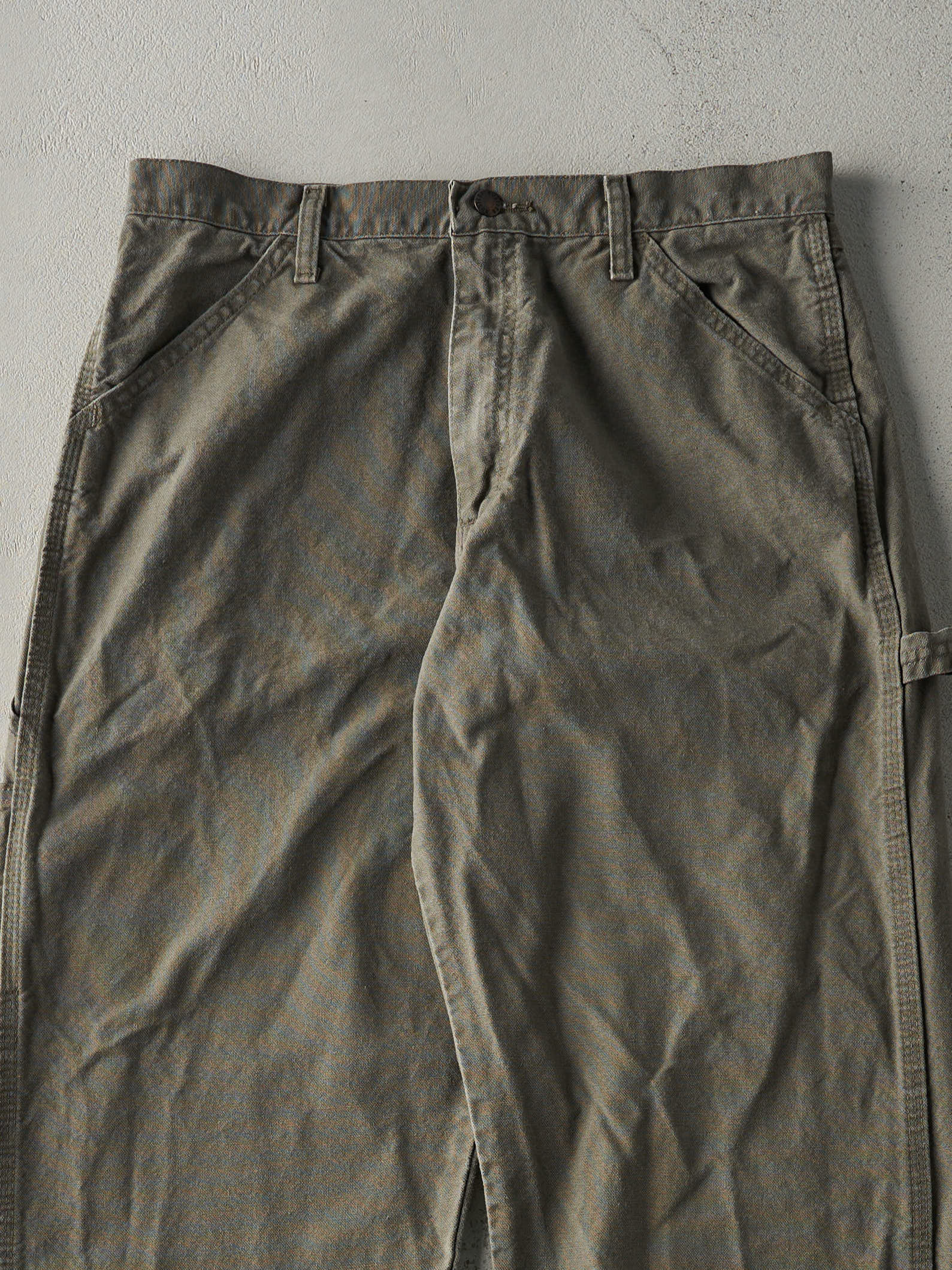 Vintage 90s Brown Rustler Carpenter Pants (32x34) - Image 3