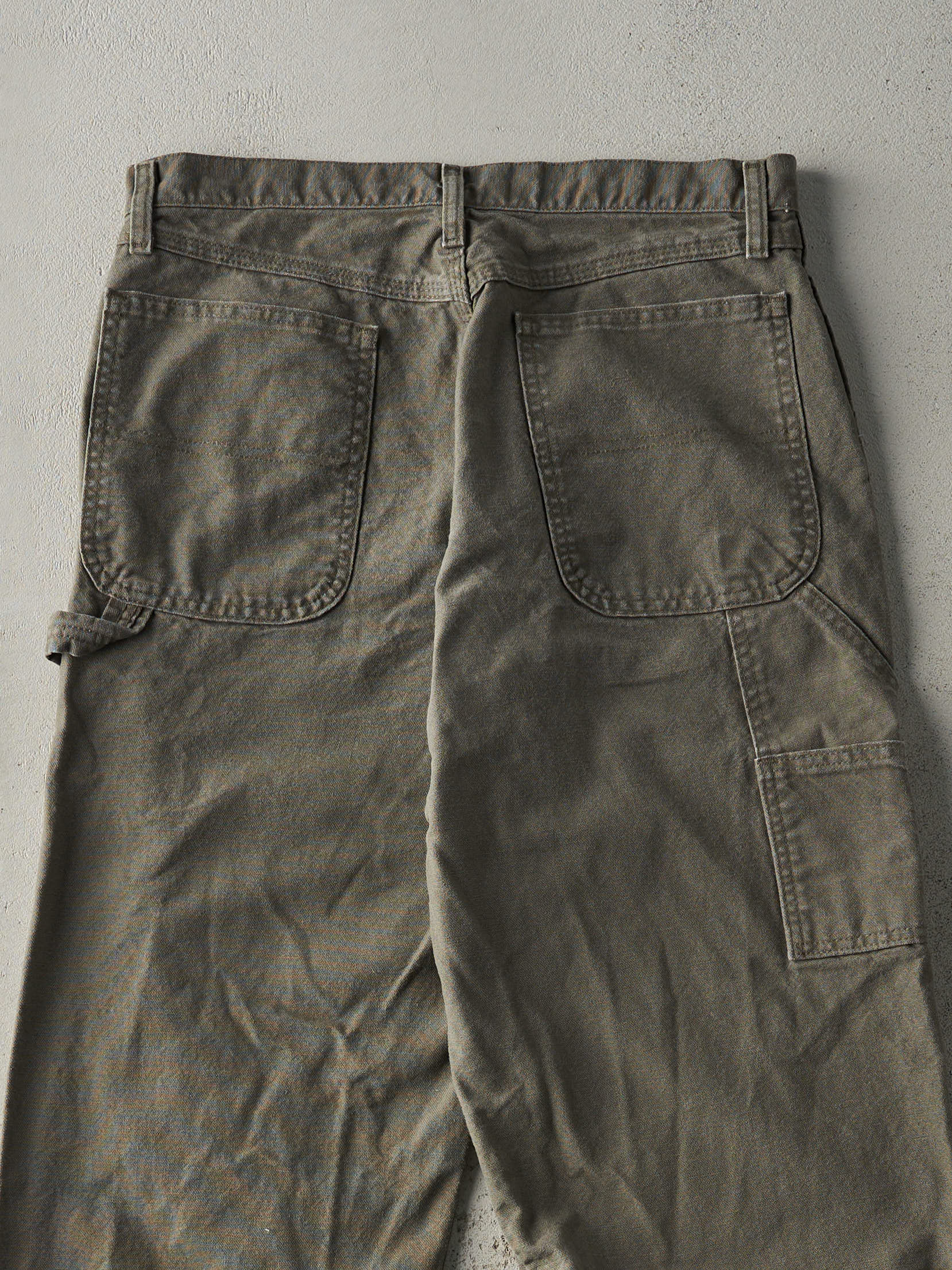 Vintage 90s Brown Rustler Carpenter Pants (32x34) - Image 4