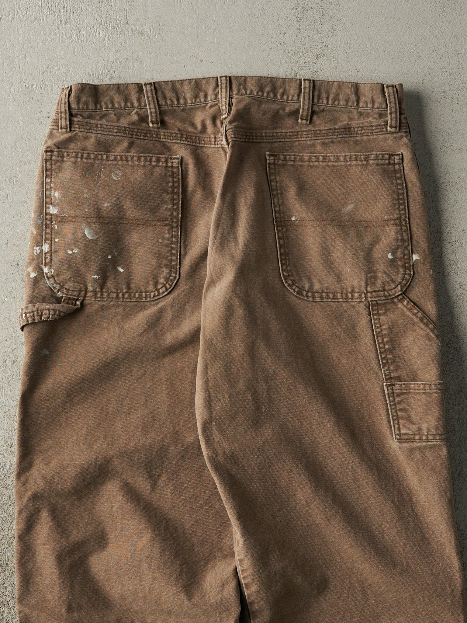 Vintage 90s Brown Rustler Carpenter Pants (34x28.5) - Image 5