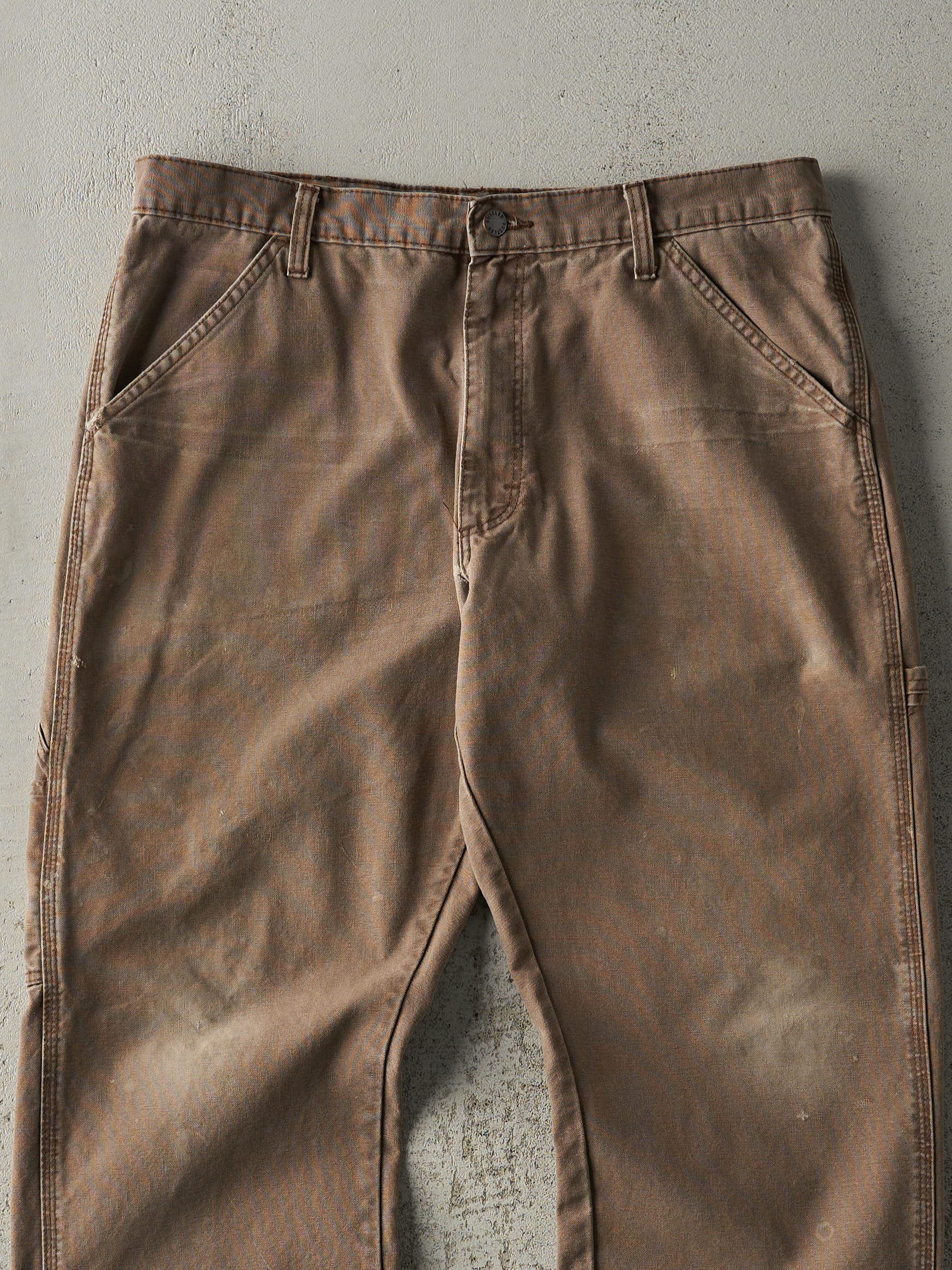 Vintage 90s Brown Rustler Carpenter Pants (35x29) - Image 4
