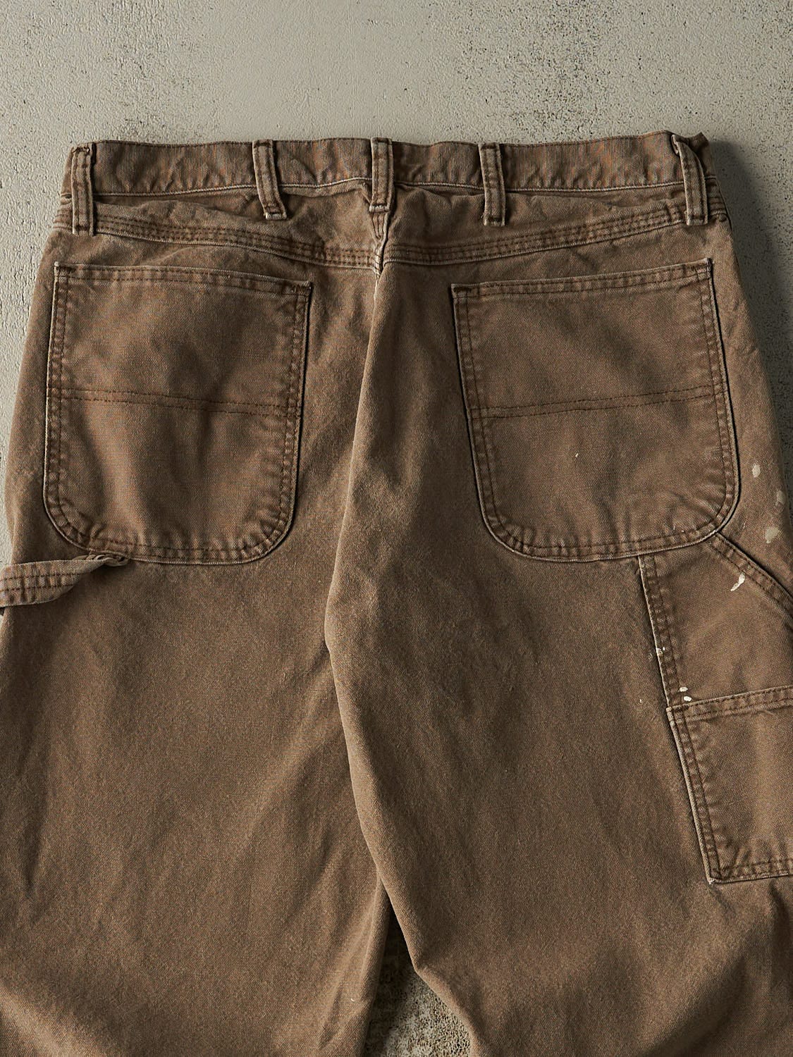 Vintage 90s Brown Rustler Carpenter Pants (33x30.5) - Image 5