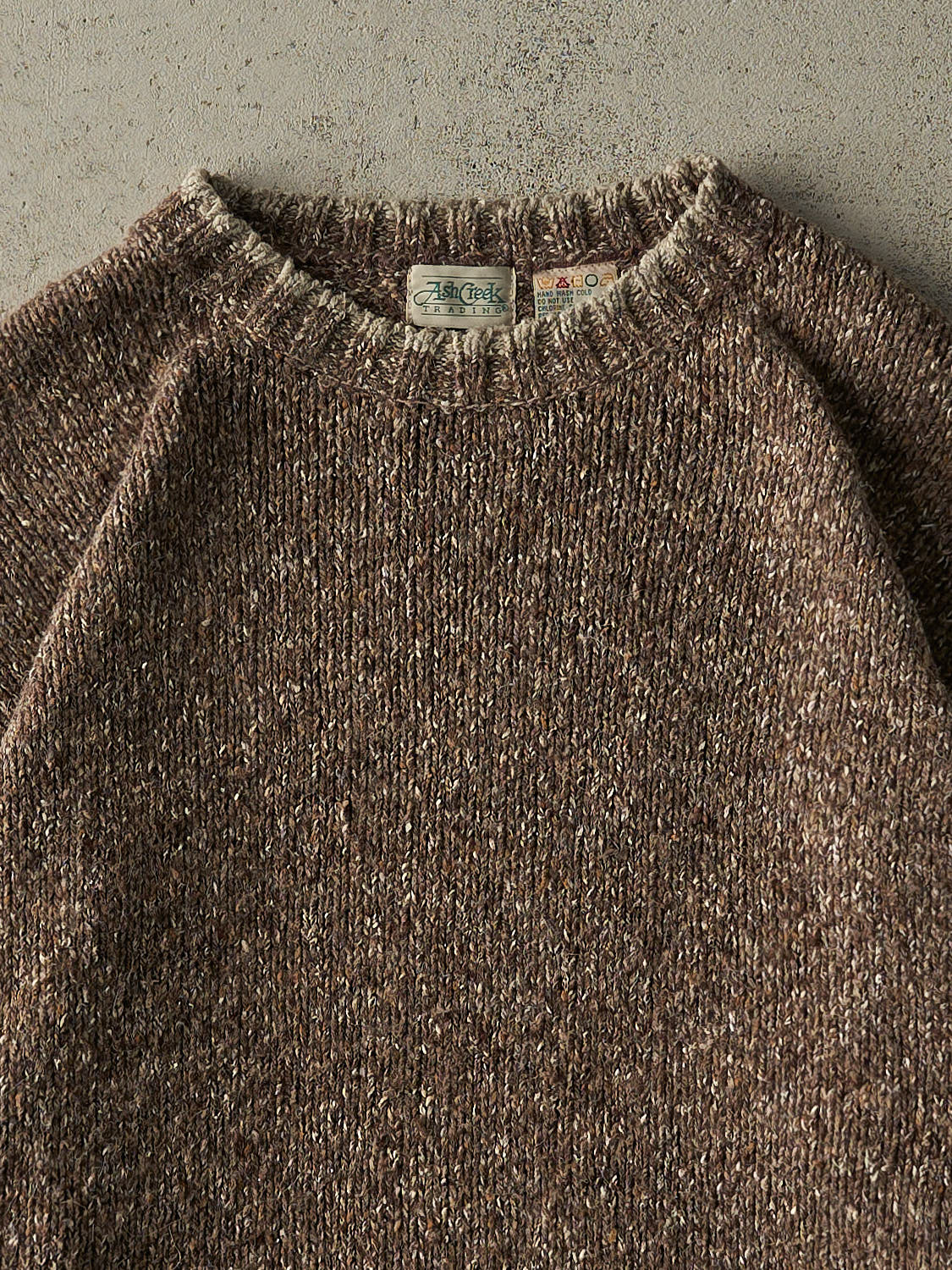 Vintage 90s Brown Simple Pullover Knit (L/XL) - Image 2