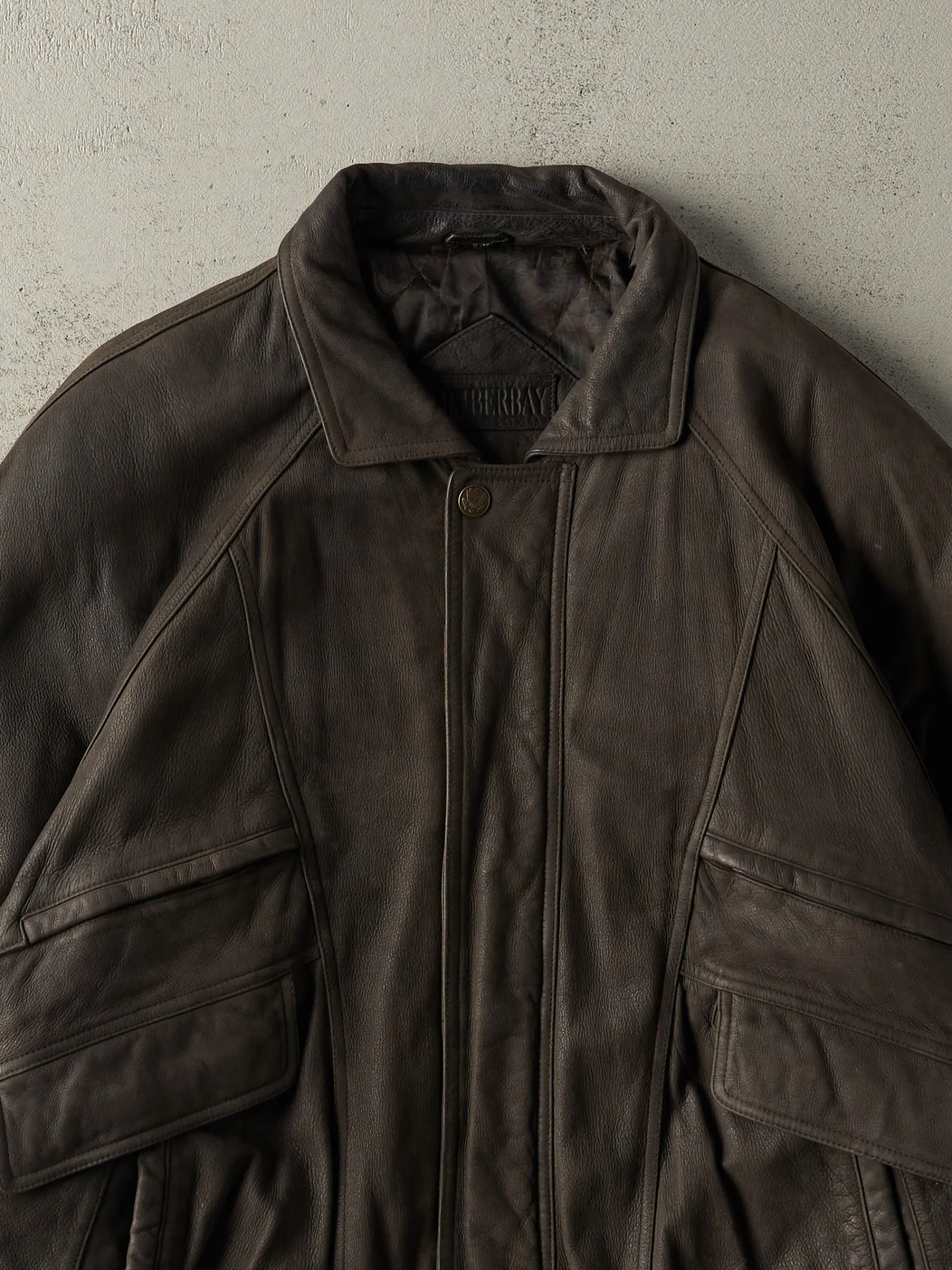 Vintage 90s Brown Timberbay Soft Leather Jacket (L) - Image 4