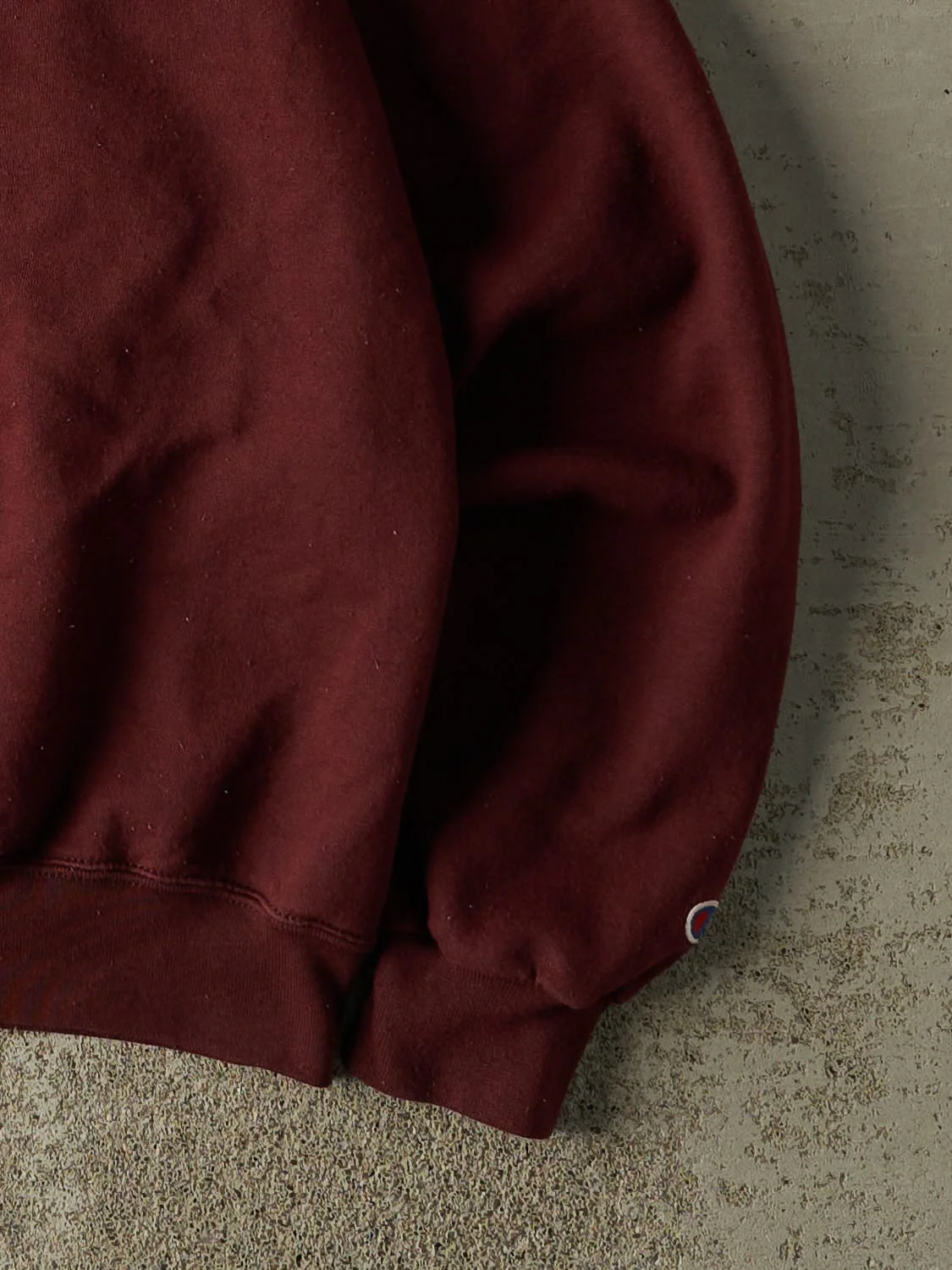 Vintage 90s Burgundy Champion MIT Embroidered Crewneck (L) - Image 4