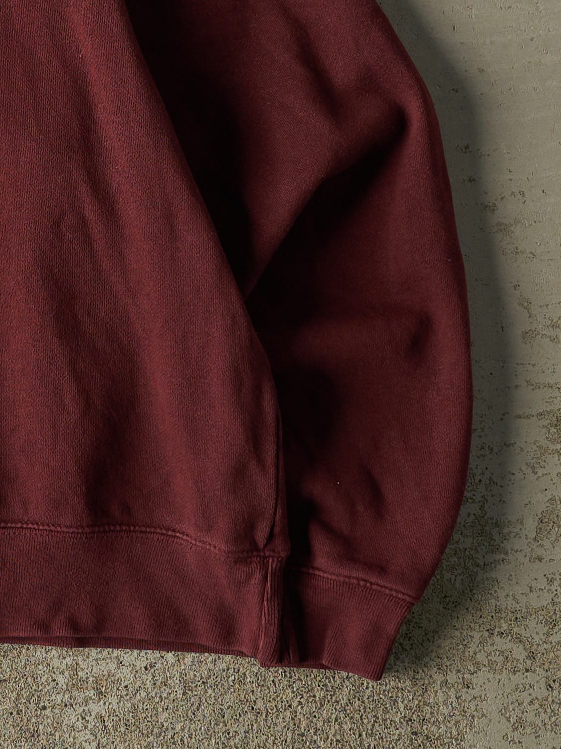 Vintage 90s Burgundy Gap Blank Crewneck (S/M) - Image 4