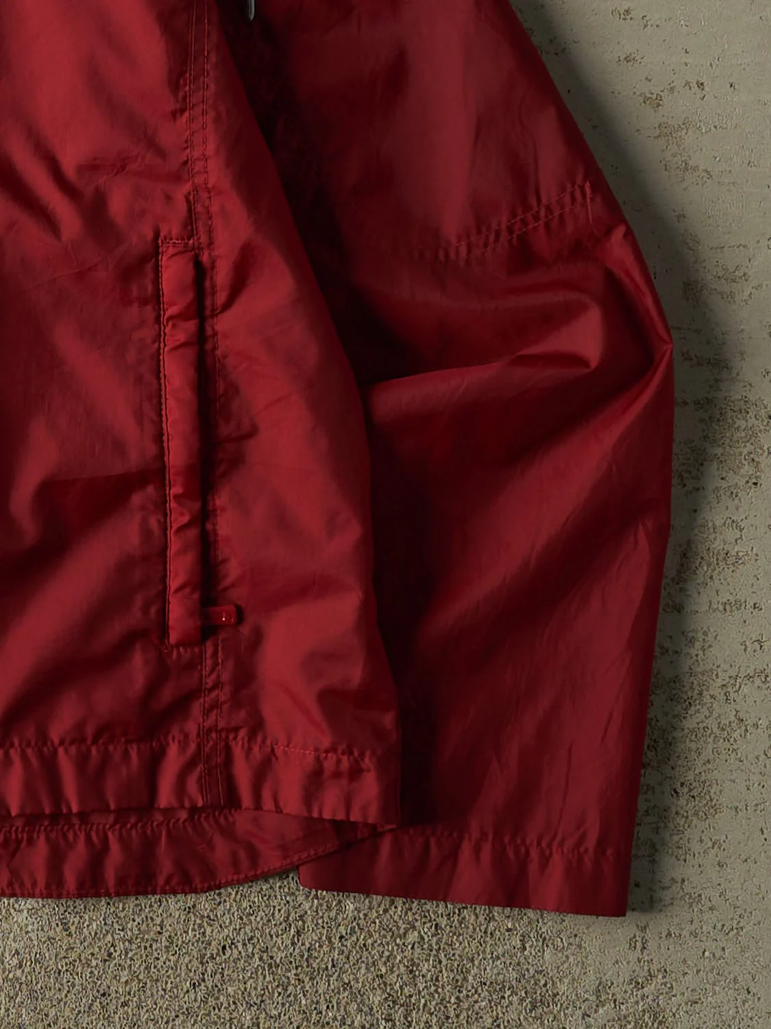 Vintage 90s Burgundy Nike Windbreaker Jacket (XS/S) - Image 4