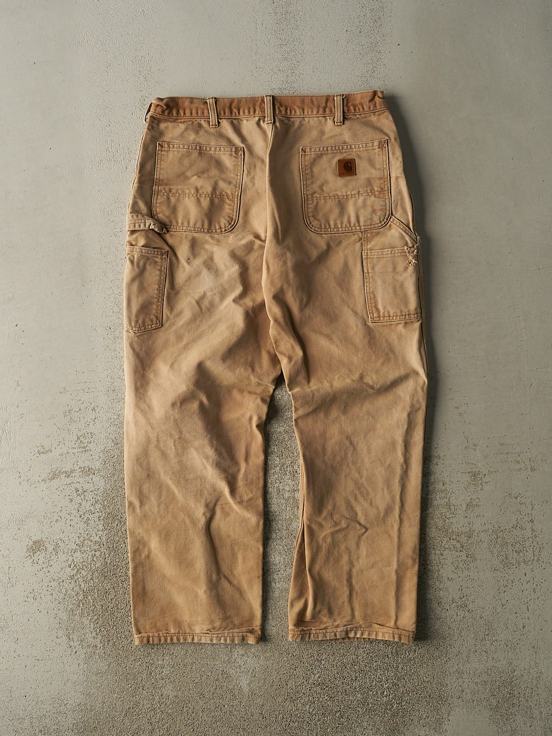 Vintage 90s Camel Carhartt Carpenter Pants (34x30.5) - Image 2