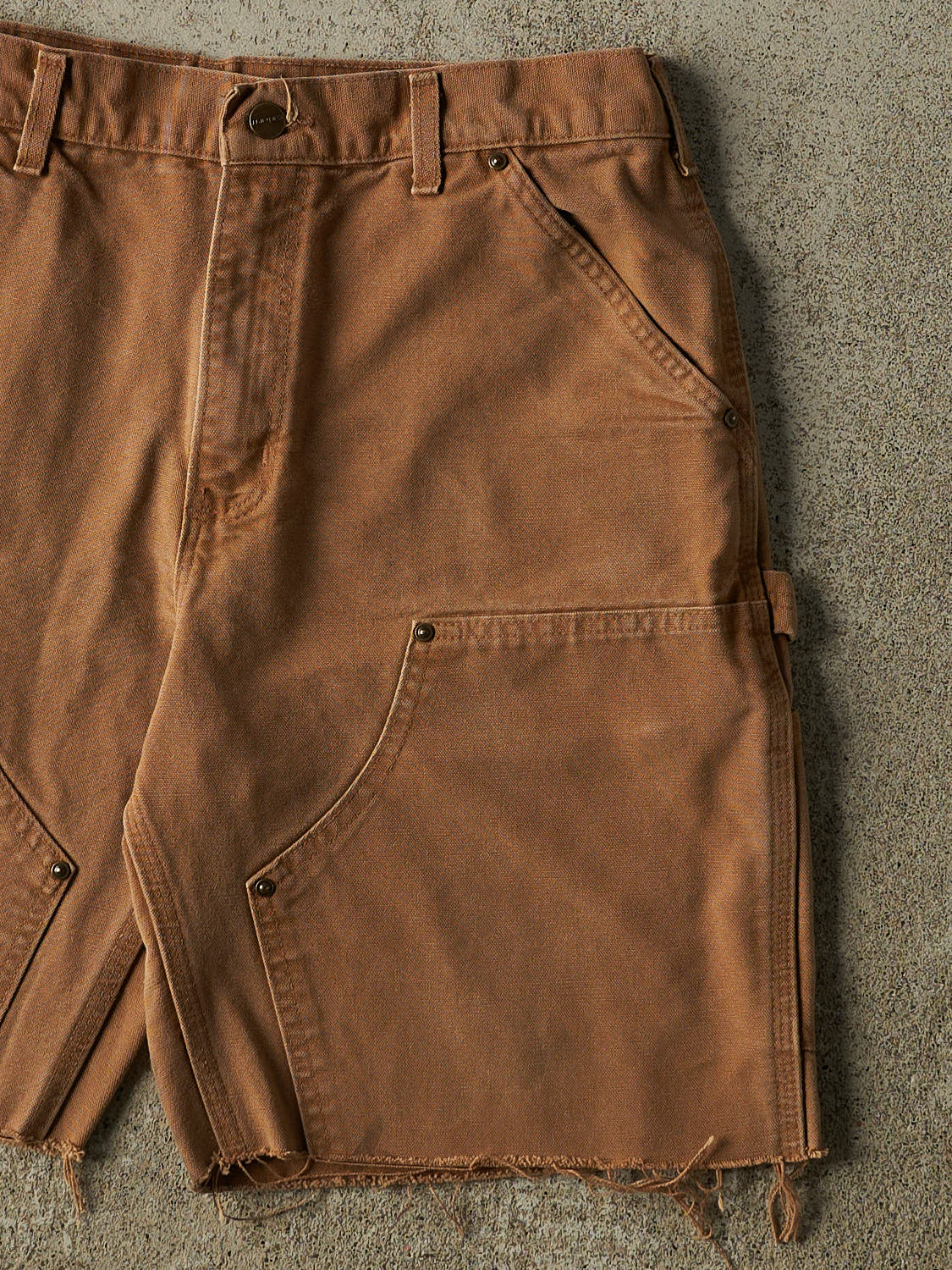 Vintage 90s Camel Carhartt Double Knee Carpenter Shorts (32x9) - Image 4