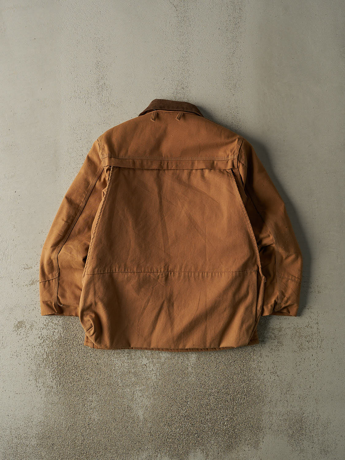 Vintage 90s Camel Carhartt Hunter Blanket Lined Chore Jacket (M/L) - Image 2