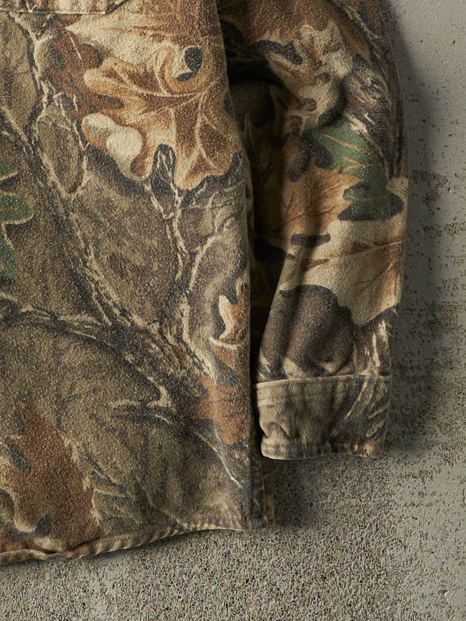 Vintage 90s Camo Button Up Long Sleeve (M) - Image 3