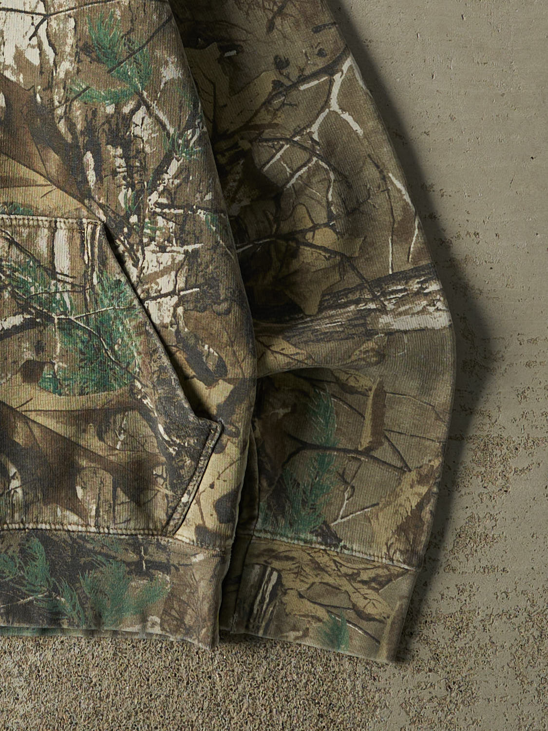 Vintage 90s Camo Hoodie (S/M) - Image 4