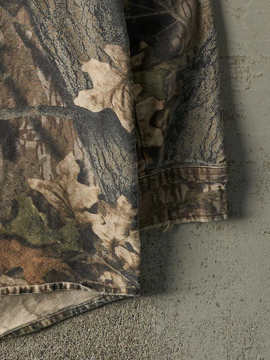 Vintage 90s Camo Mossy Oak Button Up Long Sleeve (XL) - Image 3