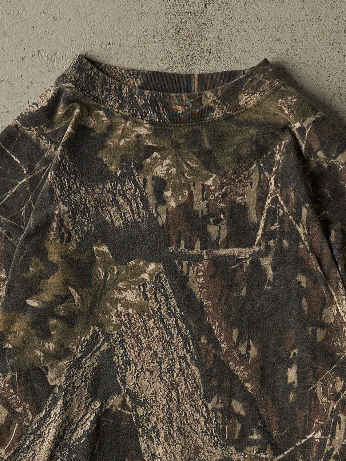 Vintage 90s Camo Mossy Oak Long Sleeve (XS/S) - Image 2