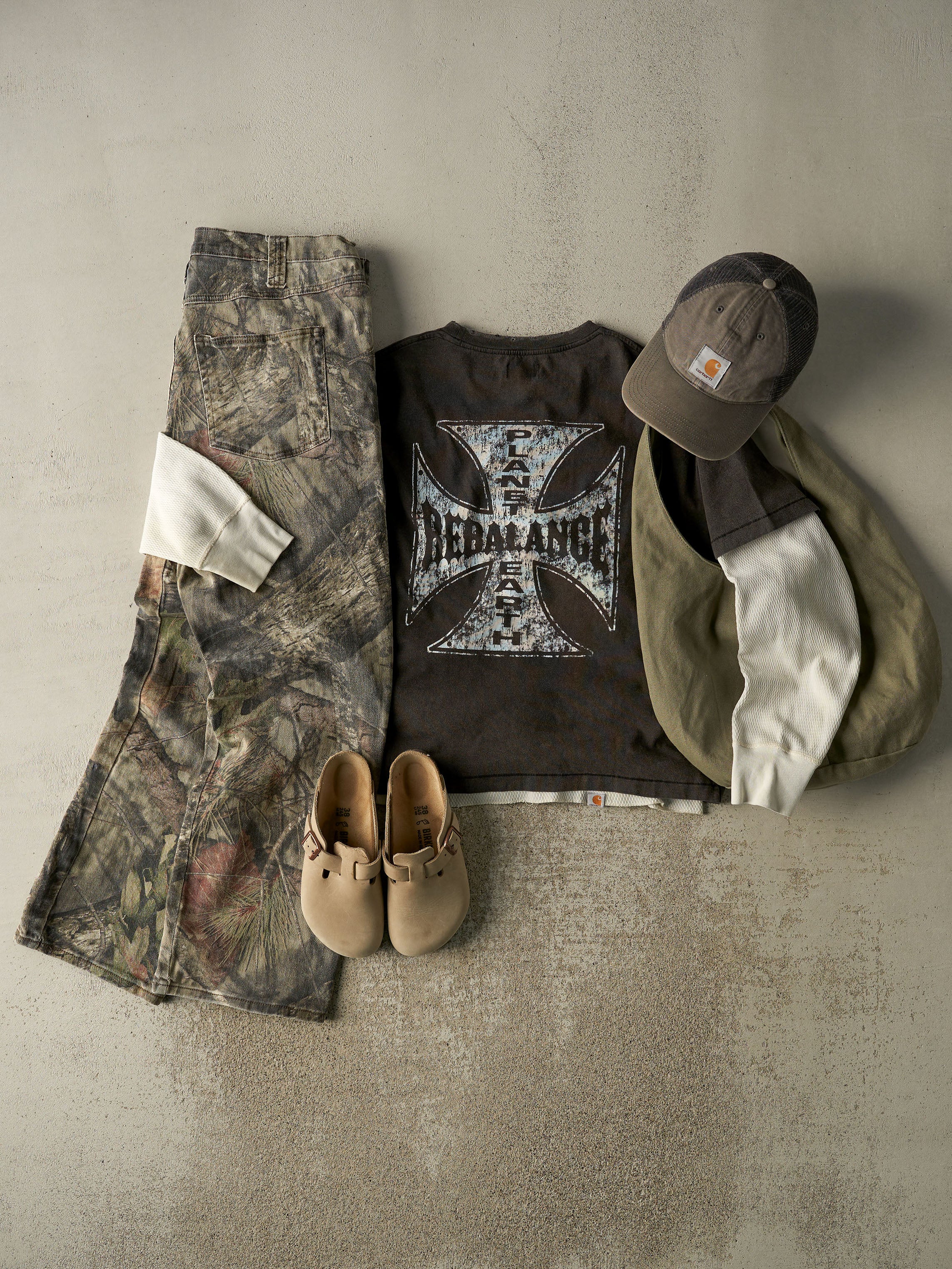Vintage 90s Camo Mossy Oak Pants (36x31) - Image 2