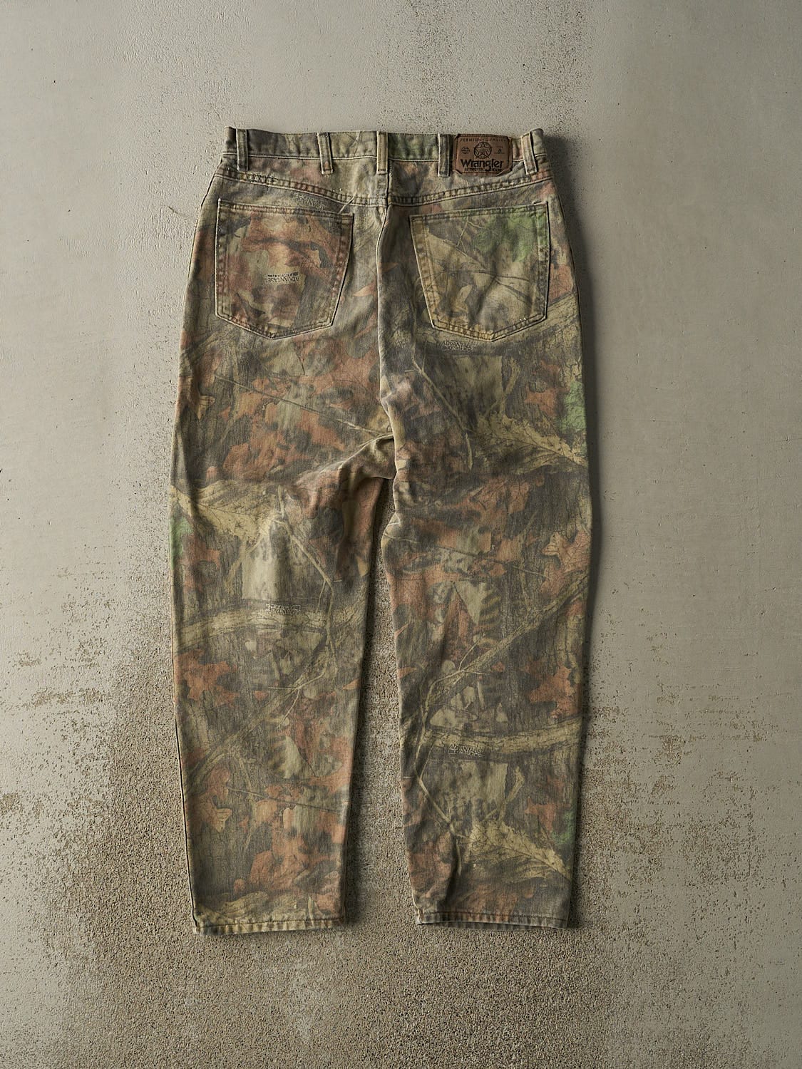 Vintage 90s Camo Wrangler x Advantage Camo Double Knee Pants (32x30) - Image 3