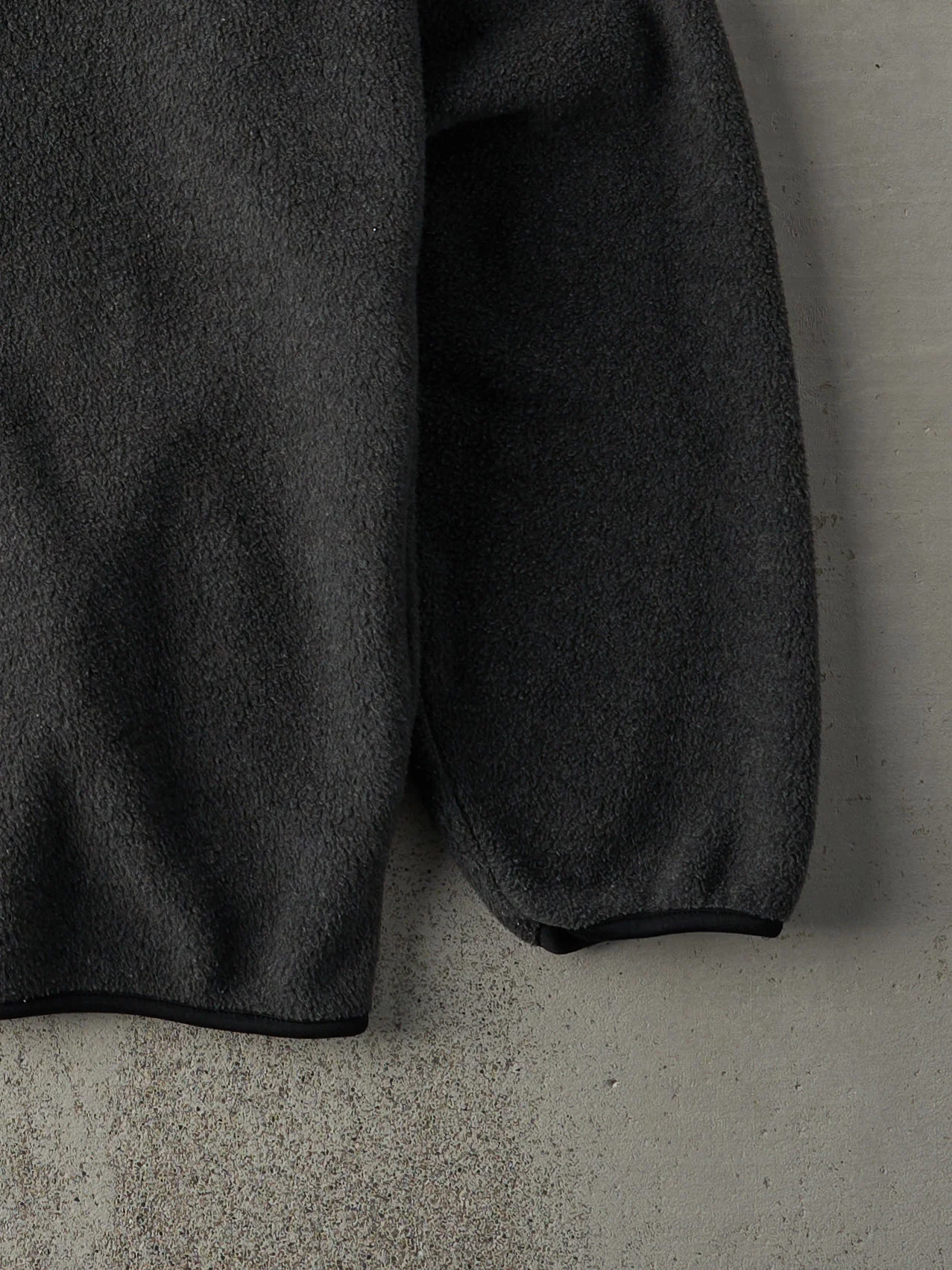 Vintage 90s Charcoal Grey Adidas Fleece Zip Up Sweater (L) - Image 4