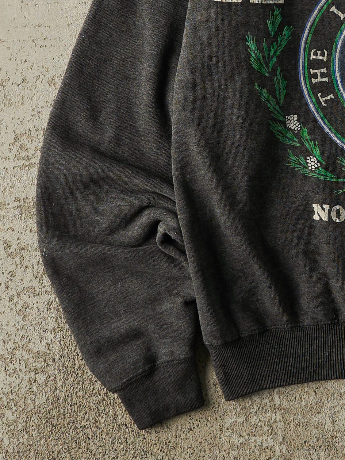Vintage 80s Charcoal Grey Alaska Crewneck (M/L) - Image 3