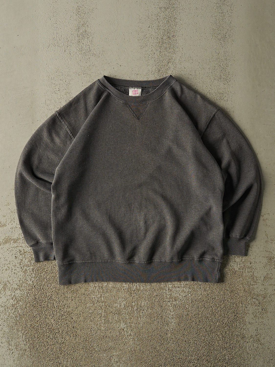 Vintage 90s Charcoal Grey Blank Crewneck (S/M)