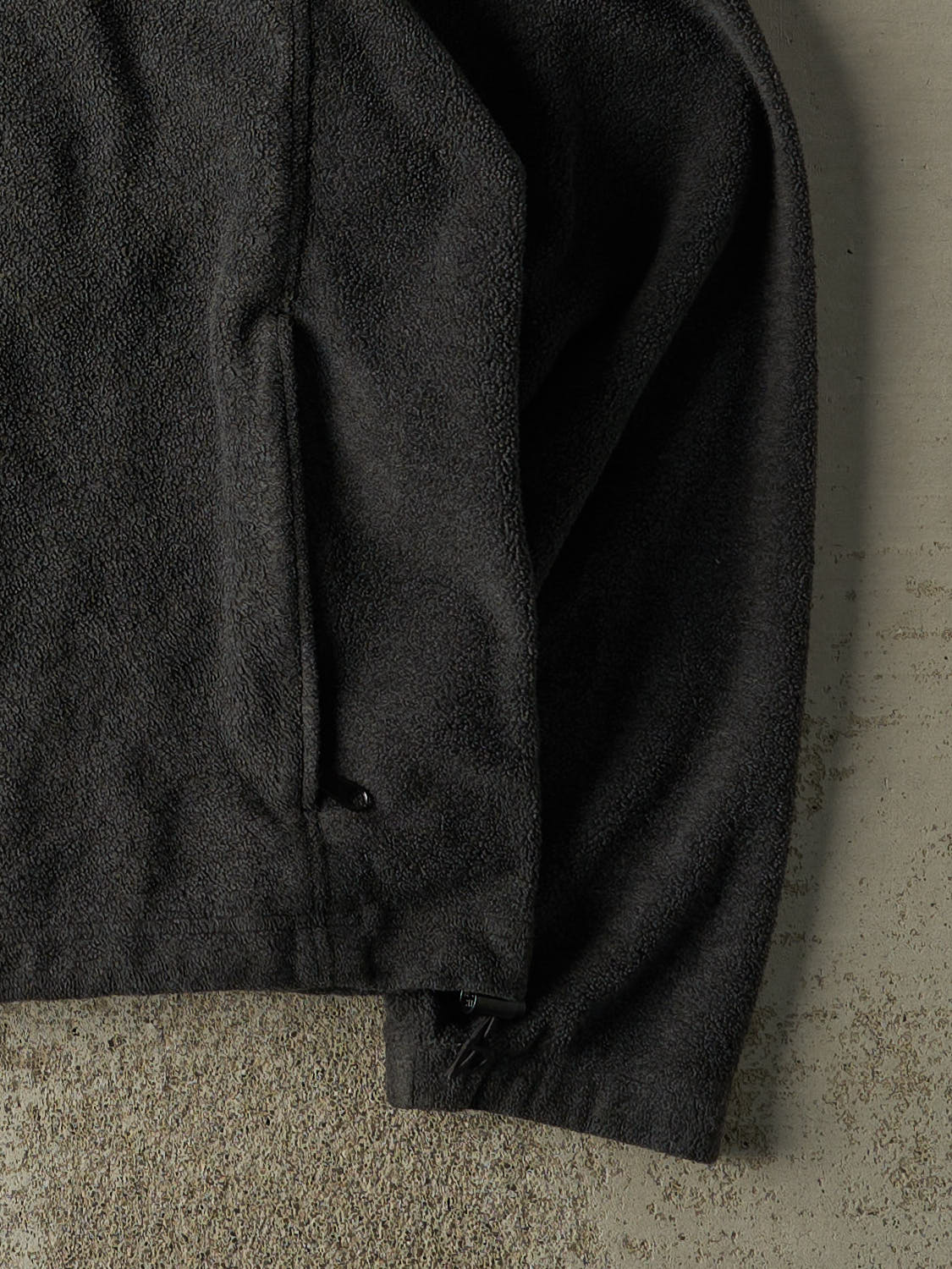 Vintage 90s Charcoal Grey Columbia Embroidered Zip Up Fleece (XL) - Image 4