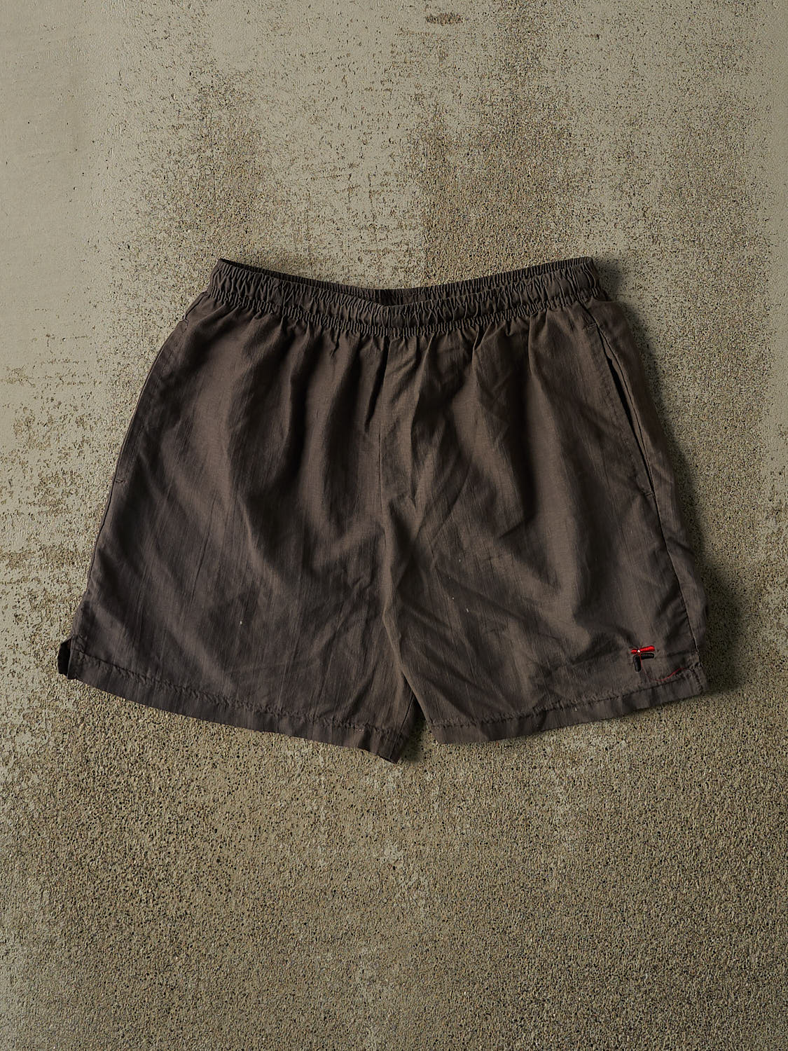 Vintage 90s Charcoal Grey Fila Track Shorts (27x5)