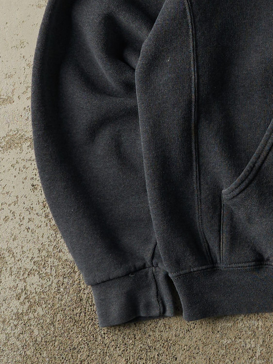 Vintage Y2K Charcoal Grey Russell Athletic Vikings Hoodie (S/M) - Image 3