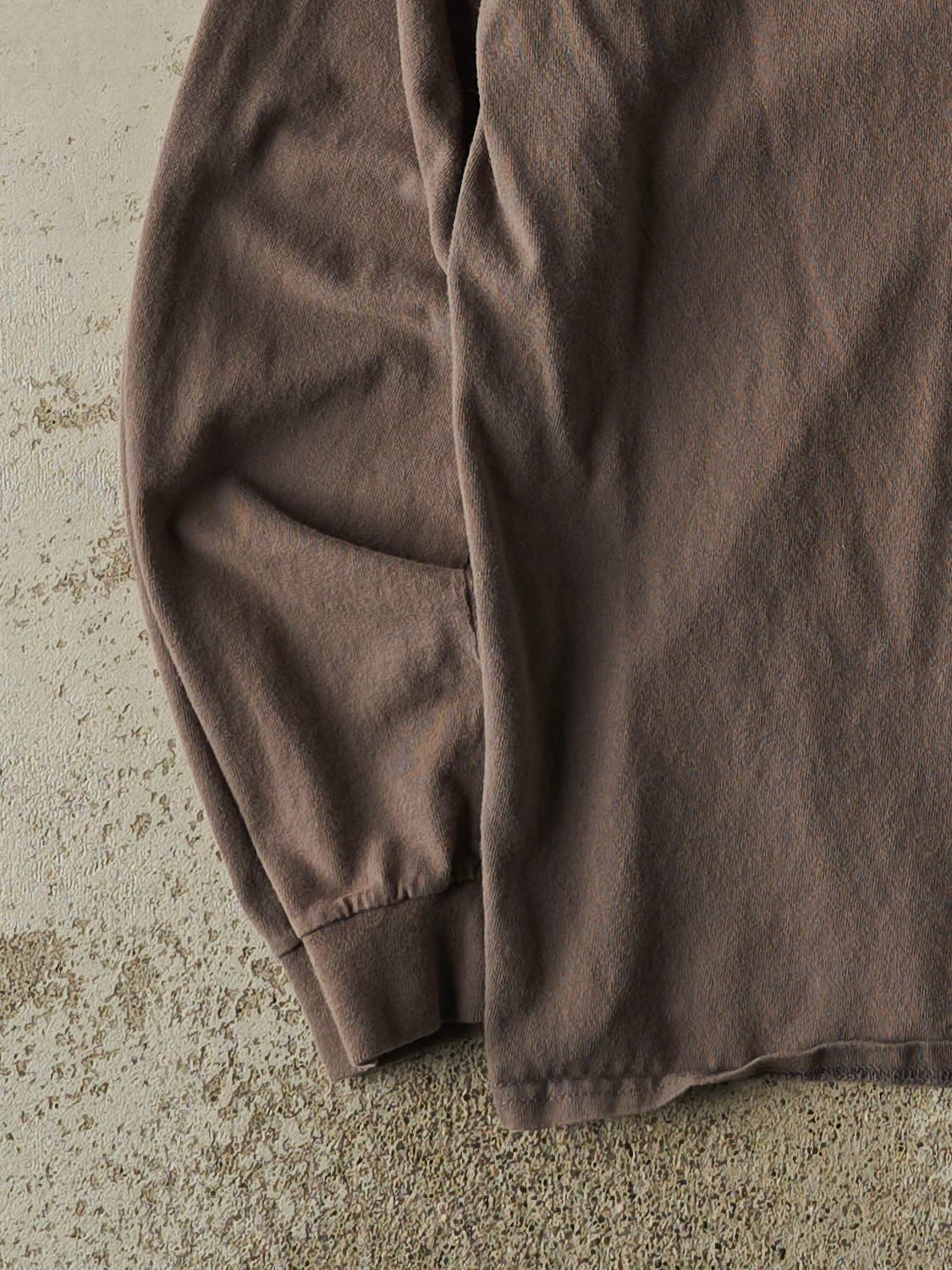 Vintage Y2K Charcoal Grey Syracuse University Long Sleeve (M) - Image 3