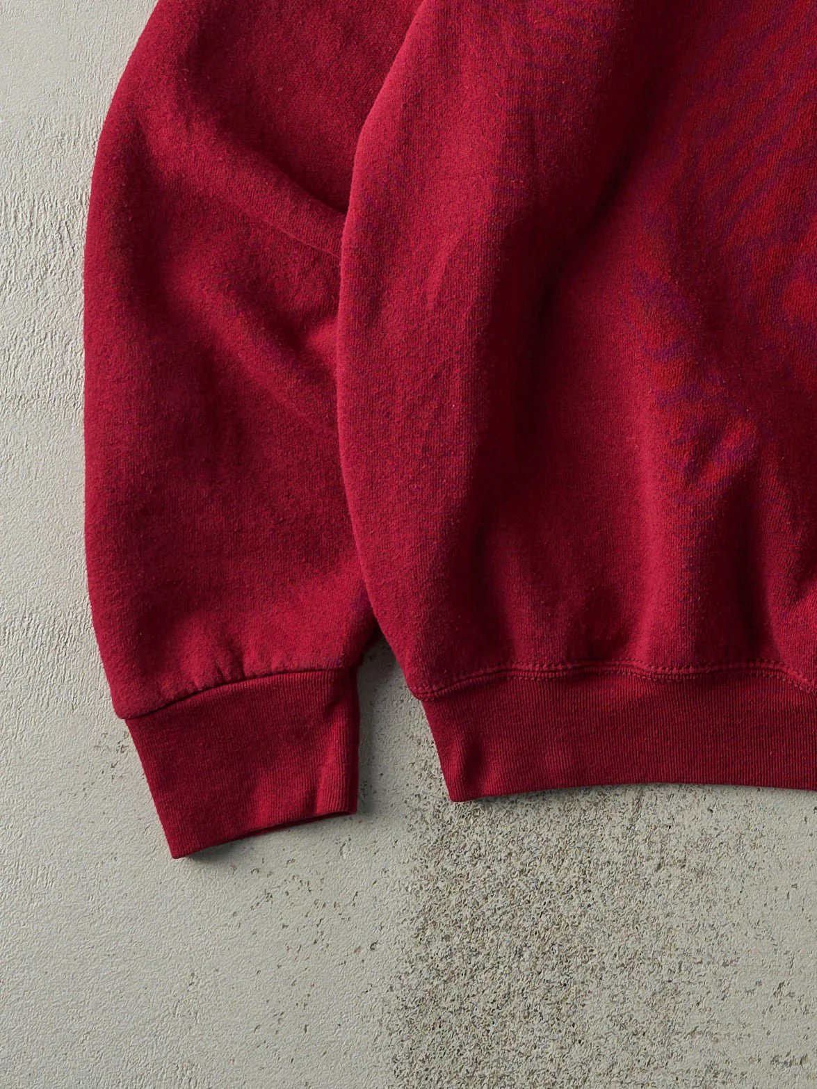 Vintage 90s Cranberry Red Calvin Klein Embroidered Boxy Crewneck (L) - Image 3